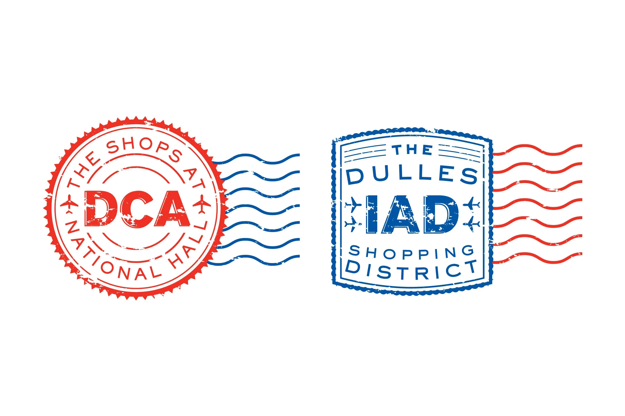 Logos for DCA and IAD Shops
