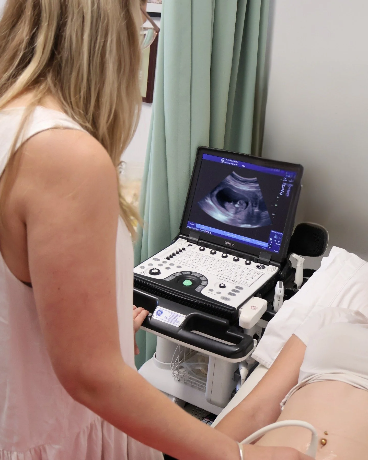 Quiet moments like this matter. Your midwife takes time to check on you and your baby, blood pressure, questions, wellbeing, and, when clinically appropriate, a brief bedside ultrasound as part of your care plan. It&rsquo;s about feeling informed, he