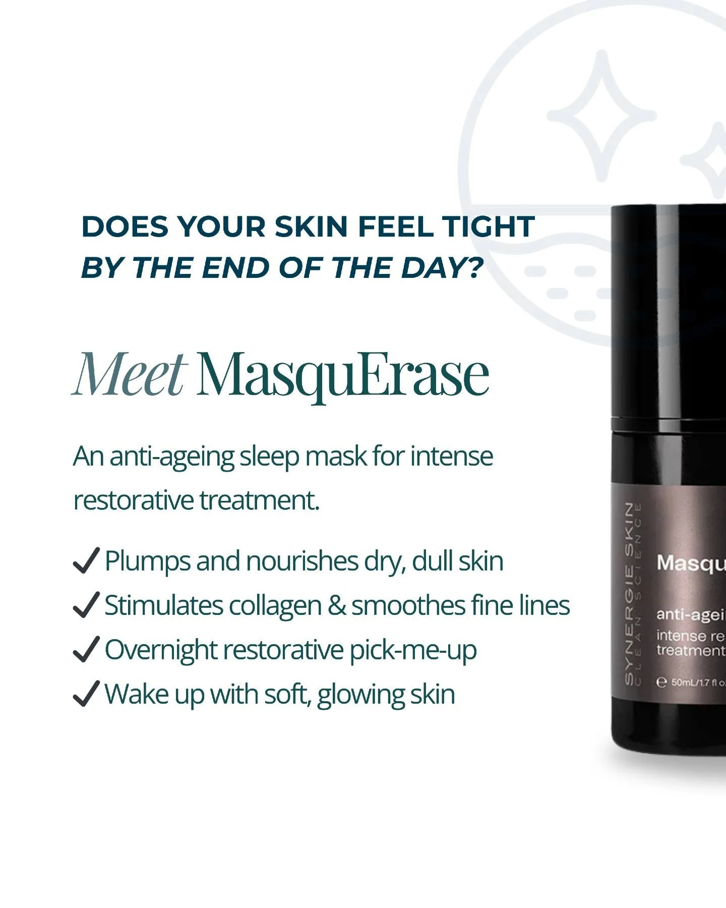 Does your skin feel tight by the end of the day?

Daily sun, air conditioning and active skincare can all leave the skin barrier asking for a little more support at night. In this post we walk through when an overnight mask may be helpful and where S