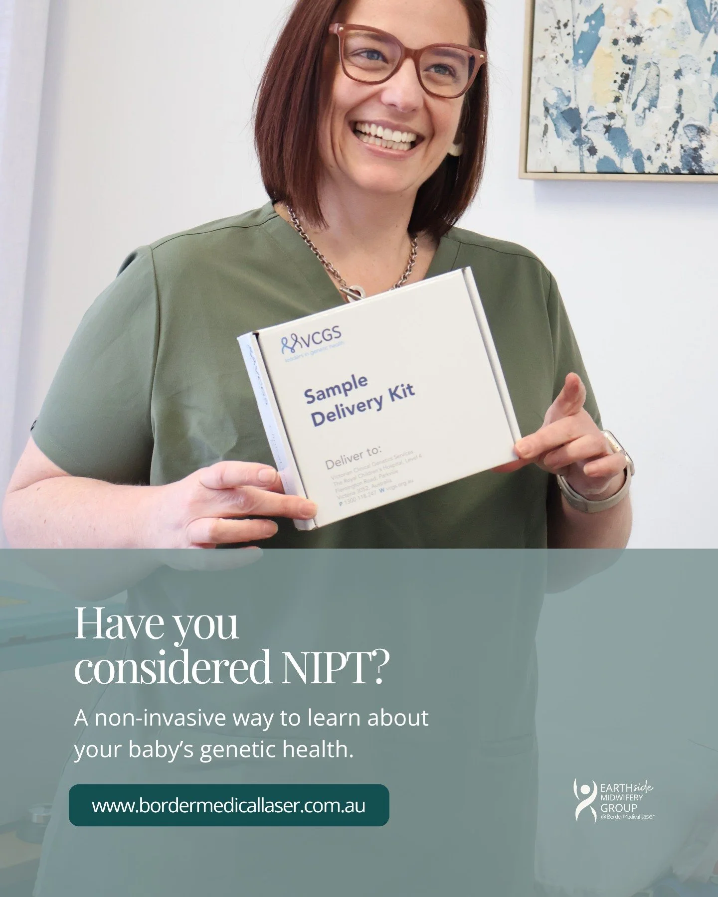A non-invasive way to learn about your baby's genetic health.
Have you considered NIPT?

Non-Invasive Prenatal Testing (NIPT) is a screening test that can be performed from 10 weeks of pregnancy. This simple blood test analyses cell-free DNA to scree