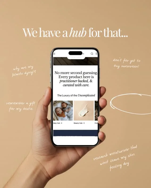 Finding a sunscreen that actually works. A moisturiser that doesn't feel heavy. Something to support you through pregnancy, the newborn haze or menopause. Or maybe you are three searches deep into something you are not quite sure how to ask about.

W