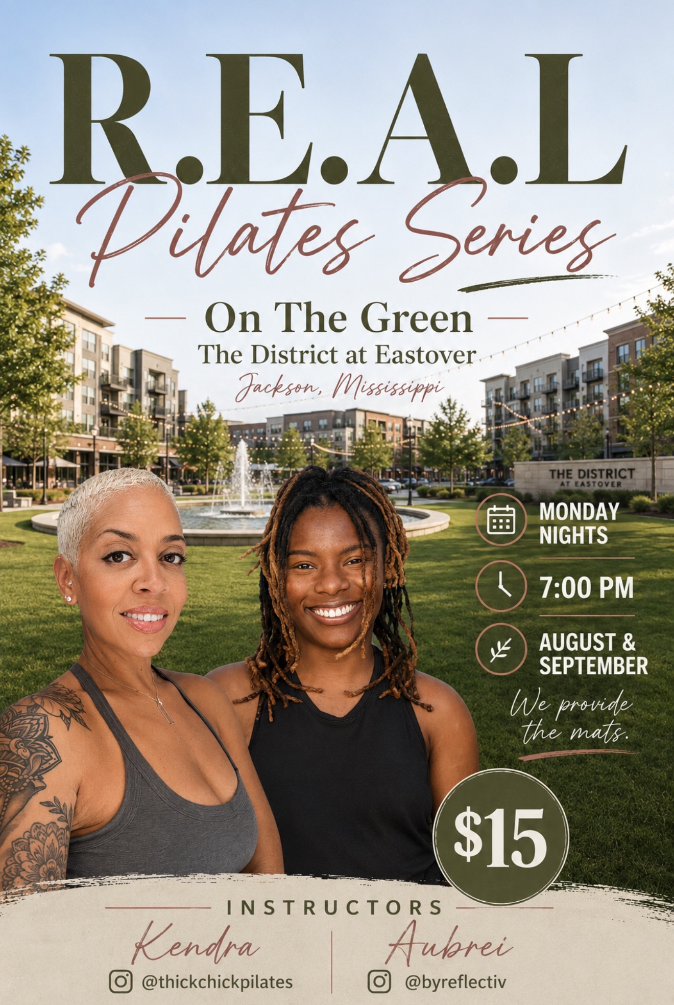 R.E.A.L. Pilates on the Green!