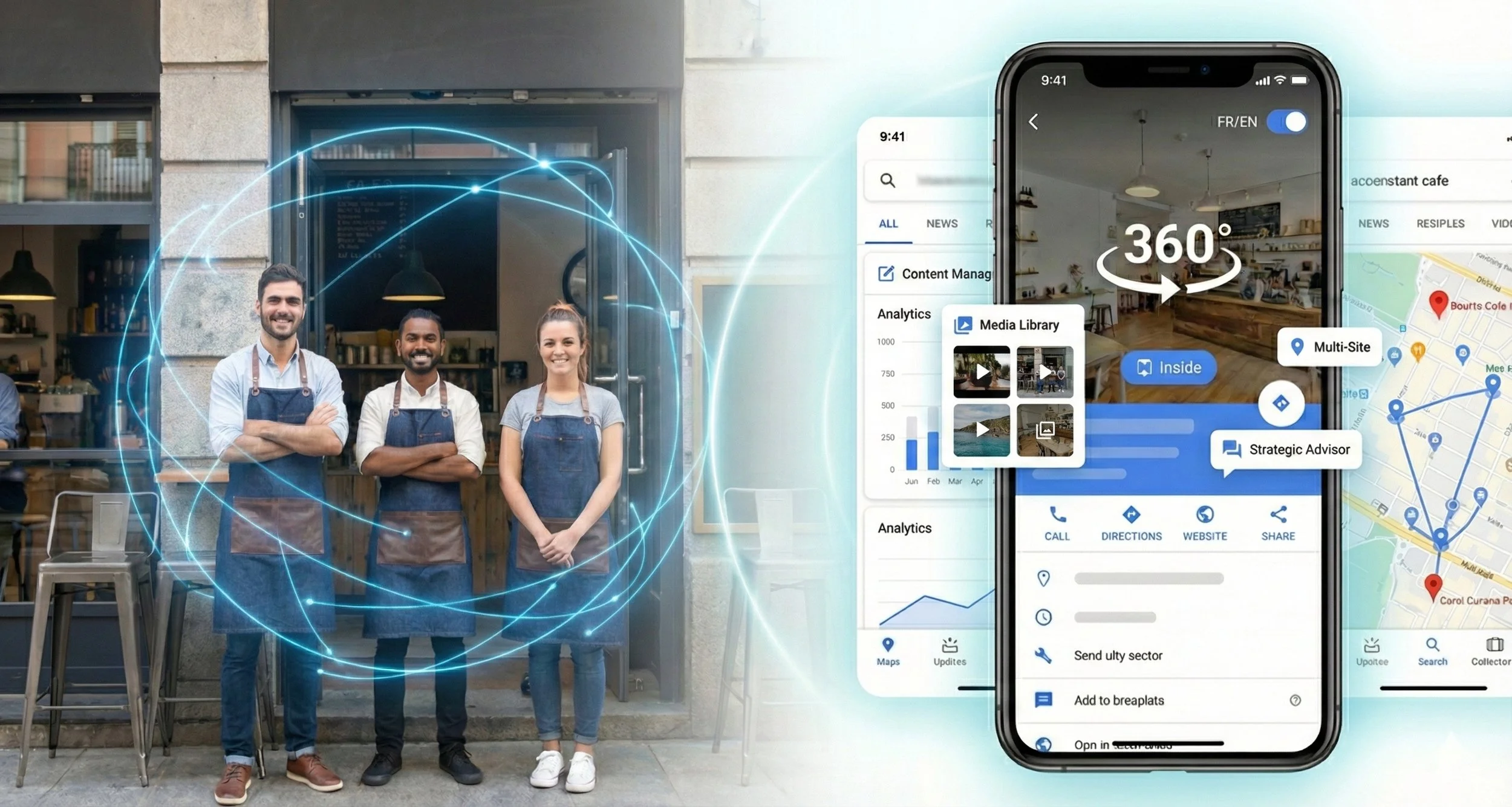 Solution d'univers virtuel et infrastructure numérique pour marques multi-succursales à Ottawa et Gatineau.