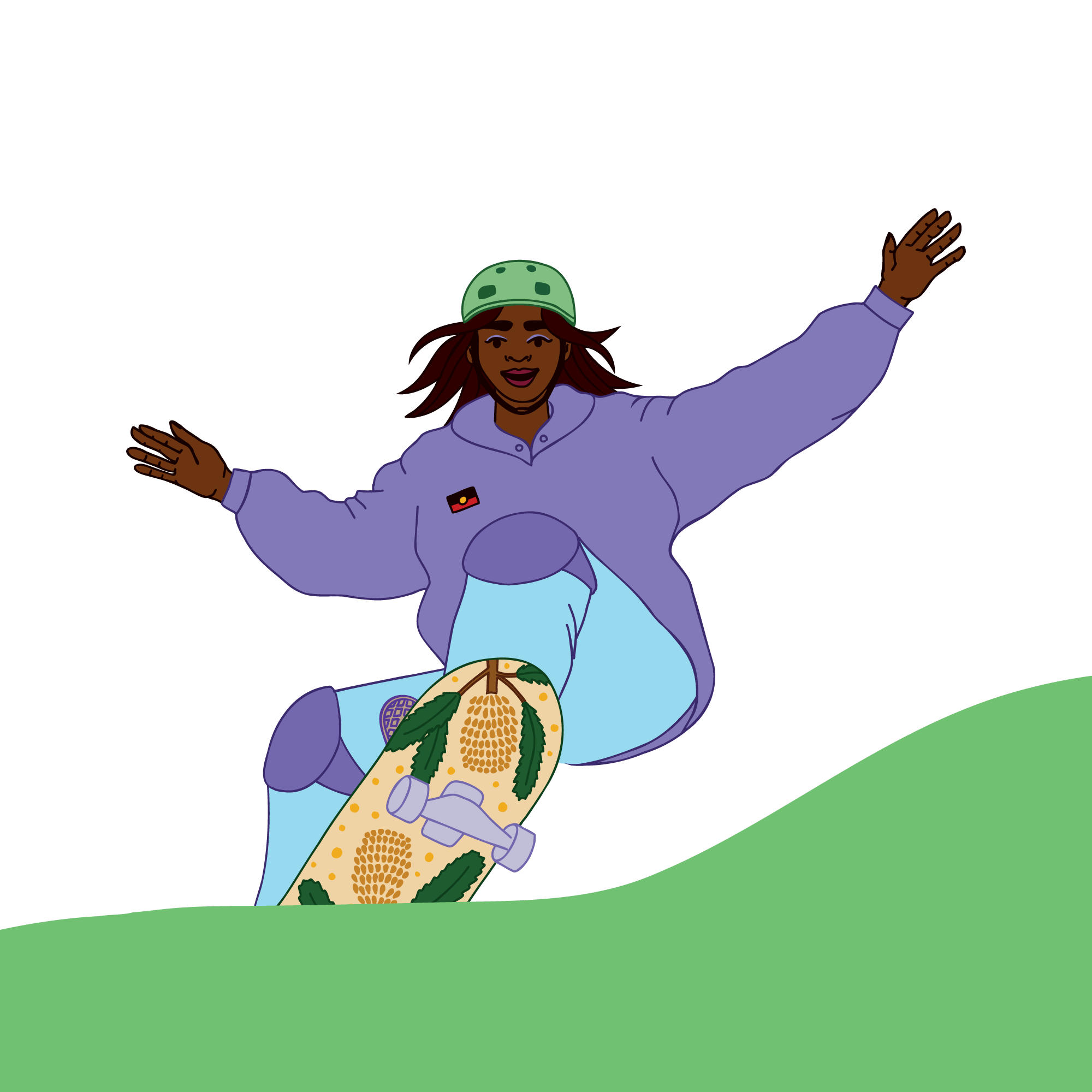 Sunshine Coast Council Youth Plan Illustrations - Skateboarding