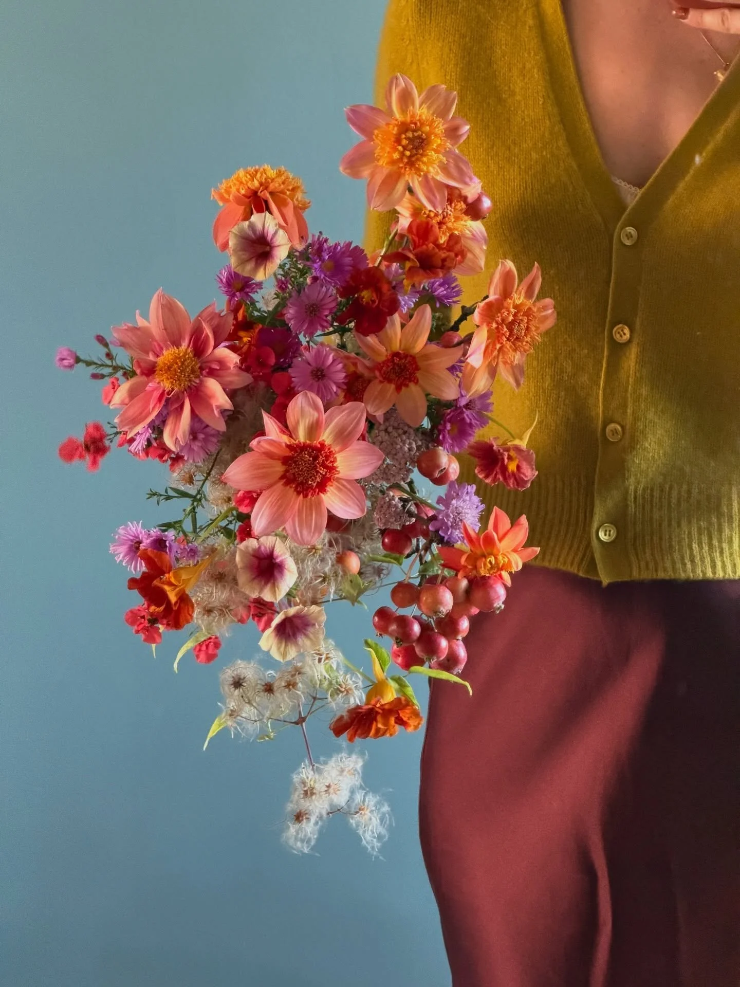 { MOMENTS within AUTUMN } 

The plot: how much color can I fit here 
(or the working title- all you can eat buffet) 

Ya so I still don&rsquo;t have words for this one. I love her. Orange &amp; purple is a classic combo, one we don&rsquo;t see in wed