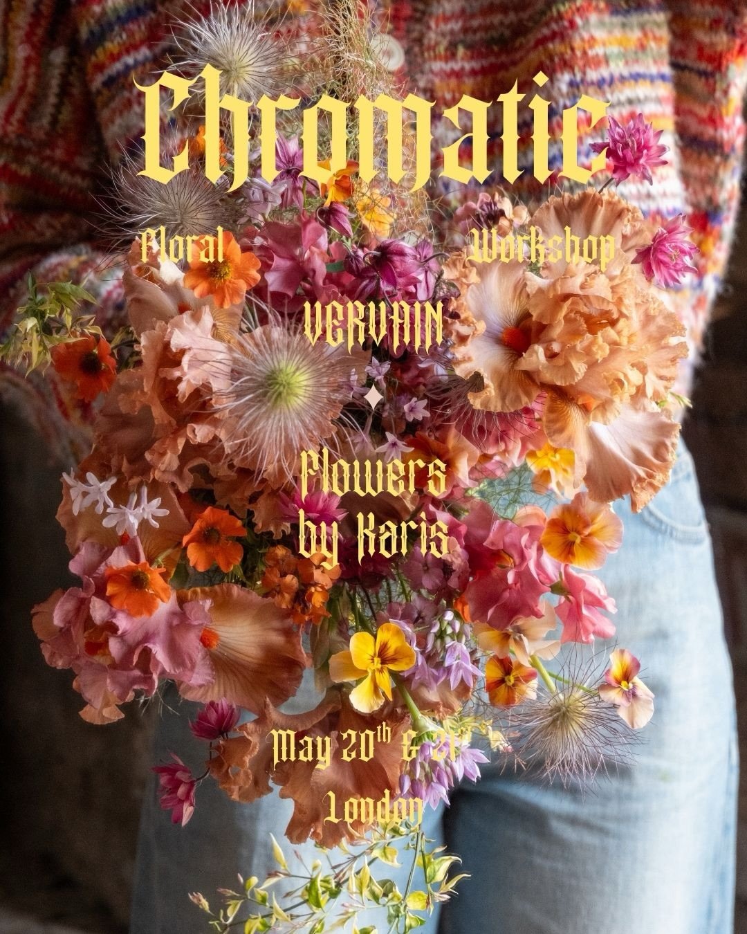CHROMATIC WORKSHOP IS LIVE // Join myself &amp; @vervainflowers this spring as we explore color in this 2 day intensive class

I am SO excited to be back in the London (especially since Chelsea Flower Show will be filling the city with flowers that w