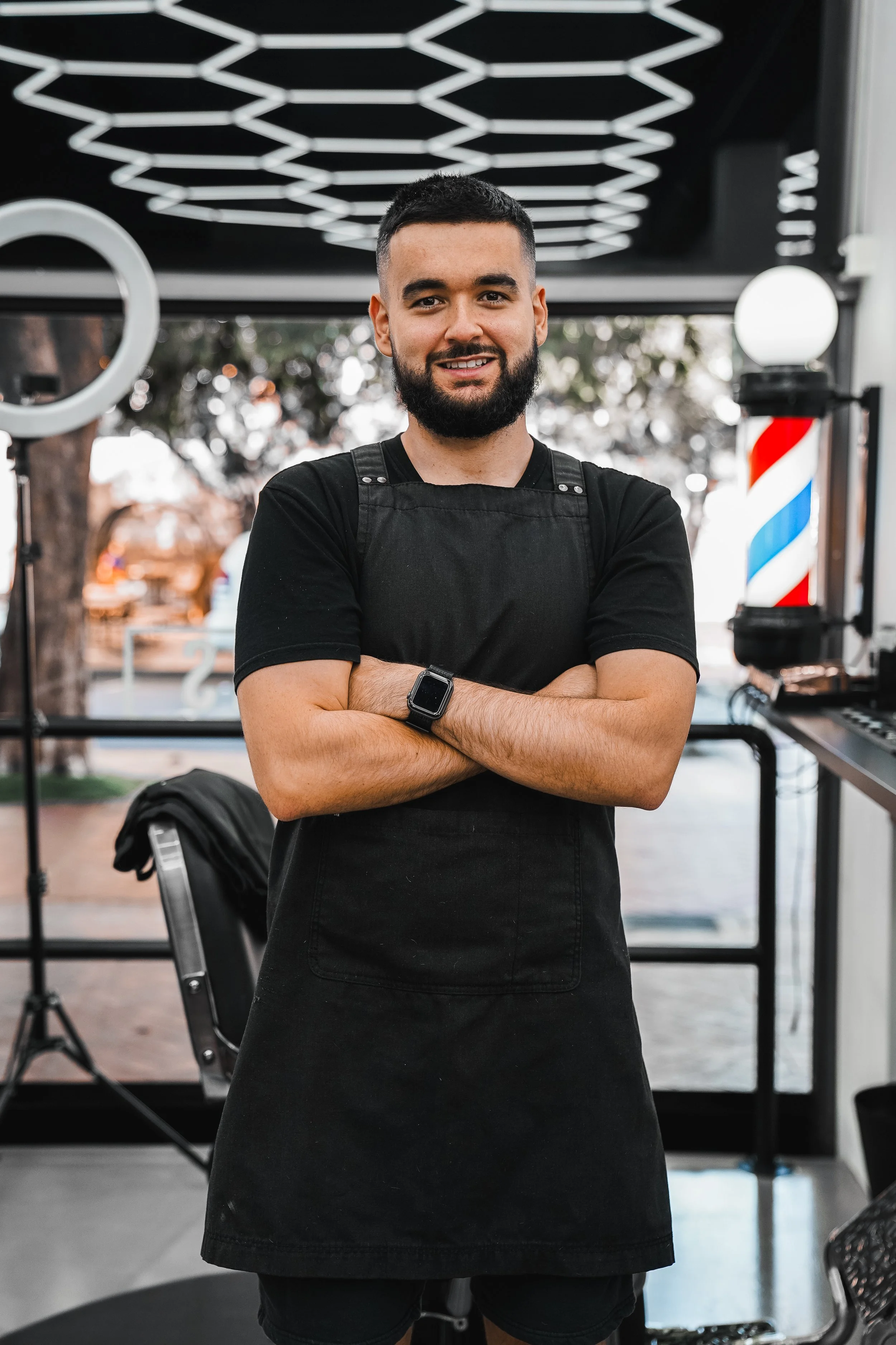Barbershop staff photos for new location opening - Part of larger content package