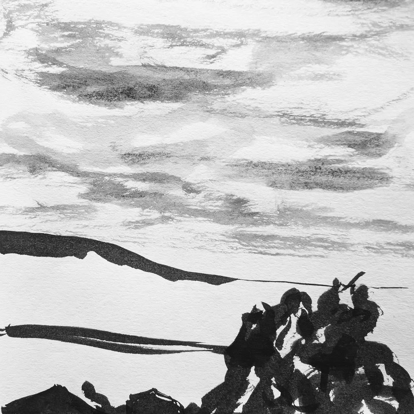 Sketching the same view a few times 🖋️