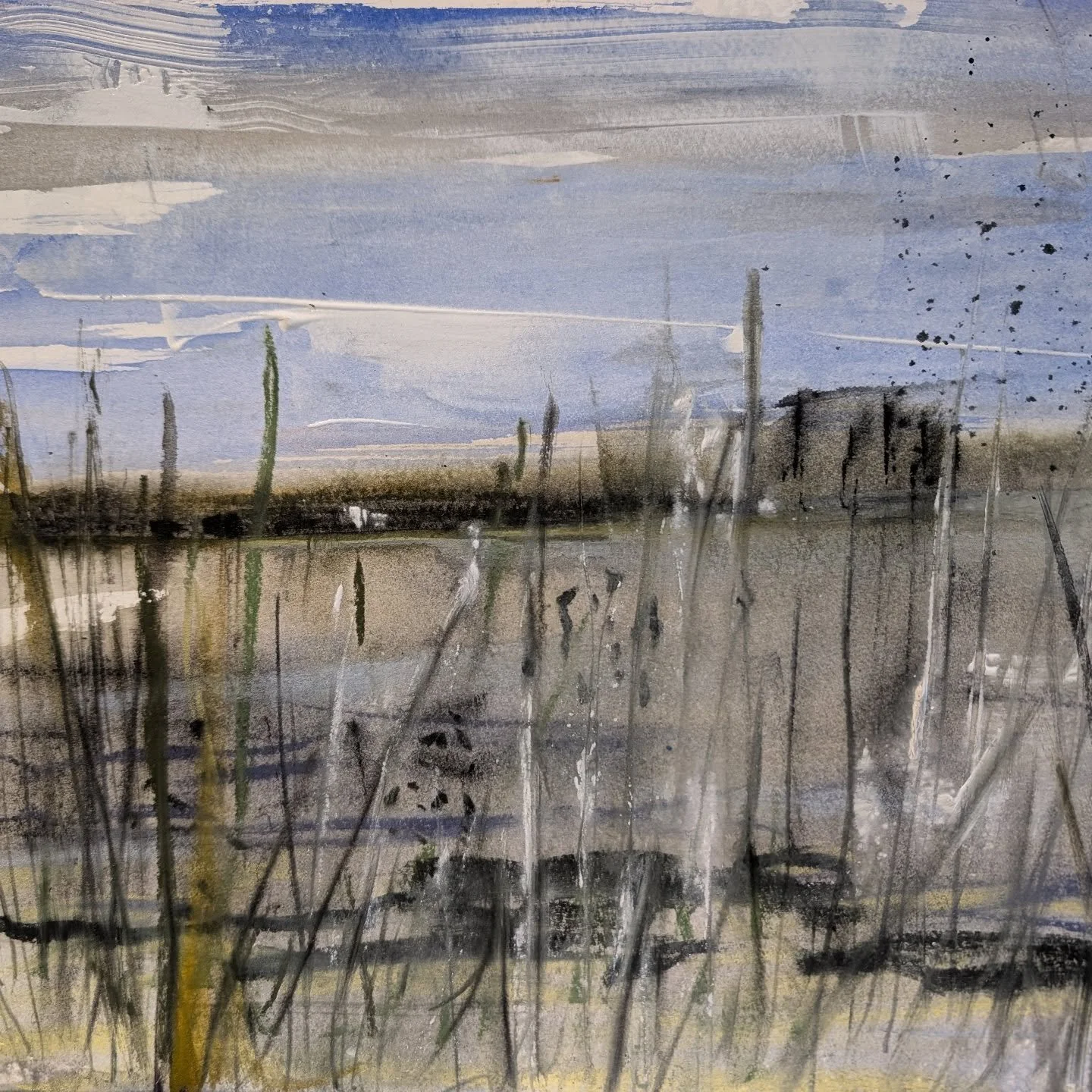 Practicing capturing the feel and colours of the beach...