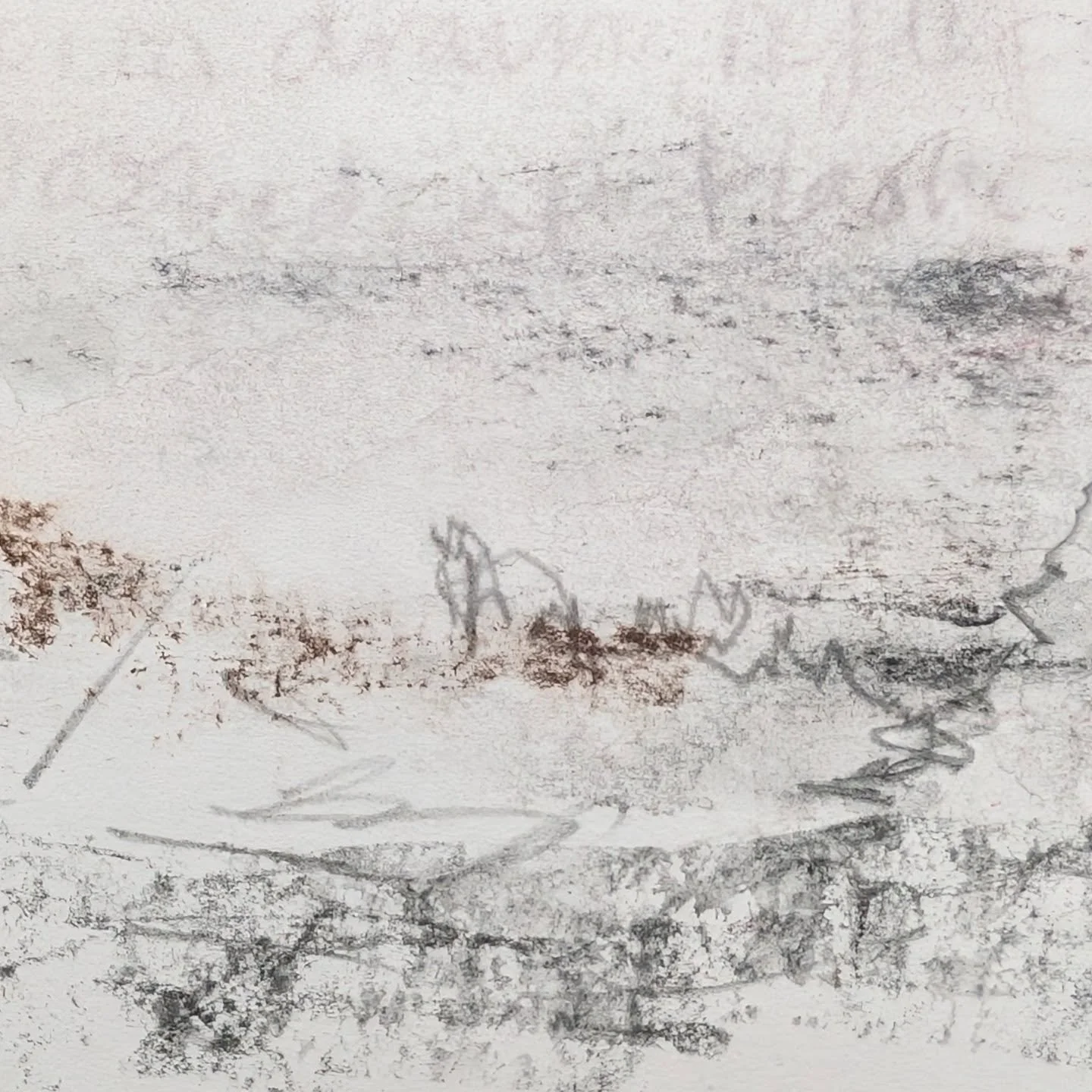 Calm sea, misty rain,
January covers us -
We are enveloped 

#winterwalk
#walkanddraw
#haiku