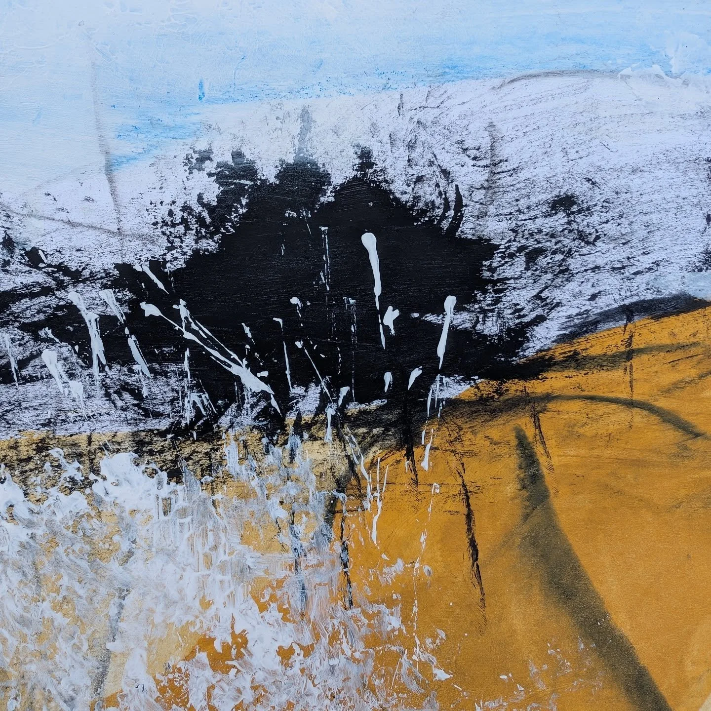 'Stay Away From the Waves'
Acrylic and charcoal on paper