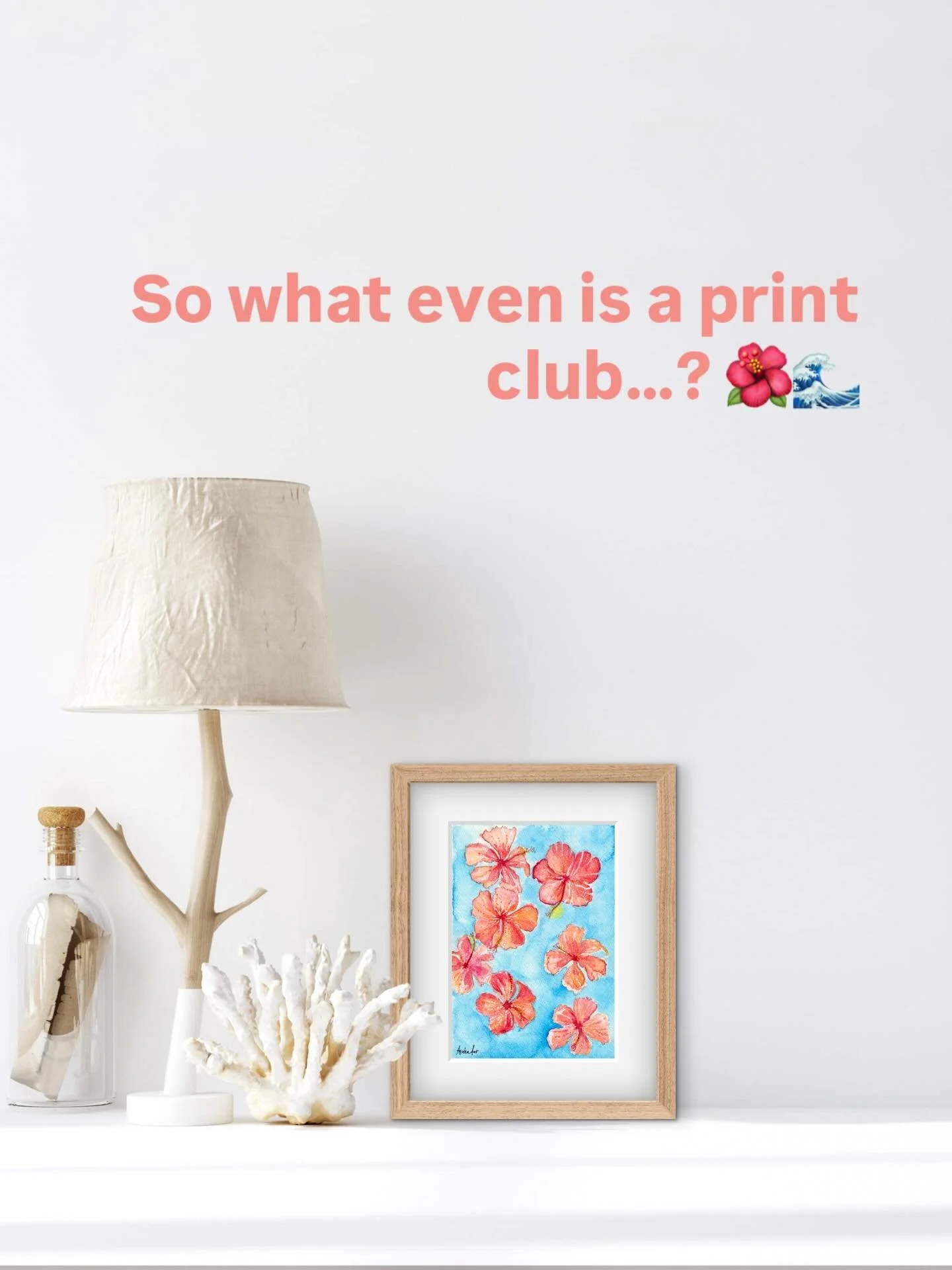 So&hellip; what even is a print club? 🌺🌊

It&rsquo;s something I started because I wanted to feel more connected to the people who support my art.

Not just through a screen&hellip;
but in a way that&rsquo;s real, tangible, and something you can ho