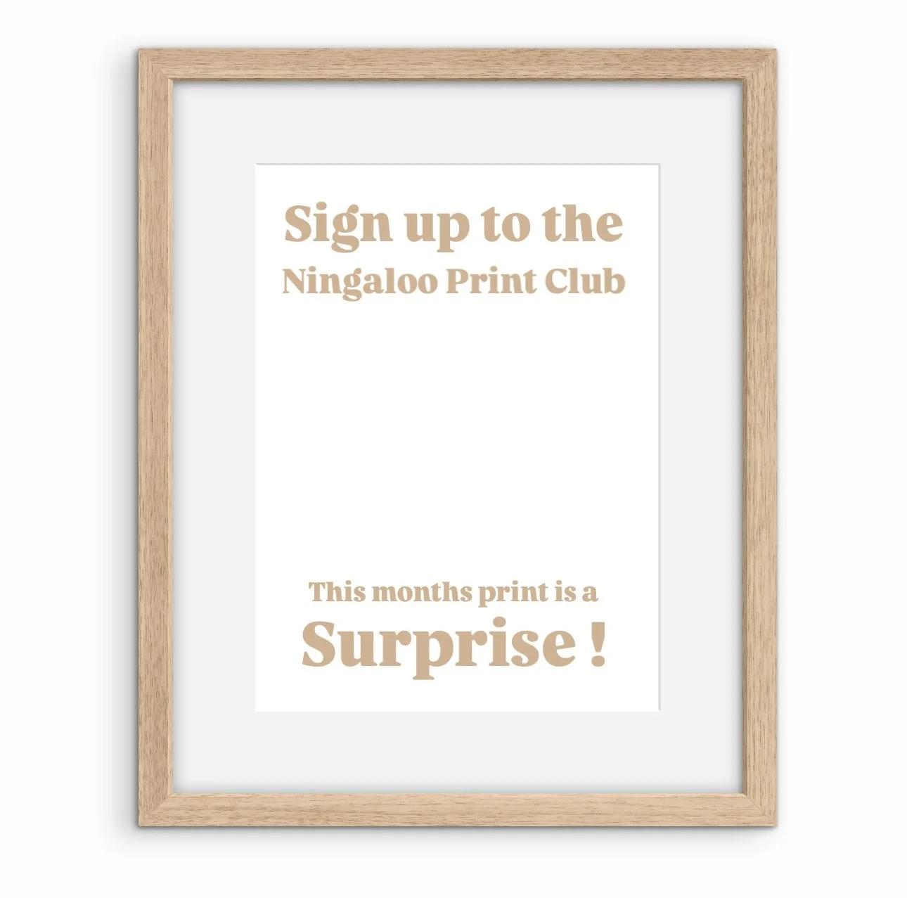 Ningaloo Print Club Subscription | April