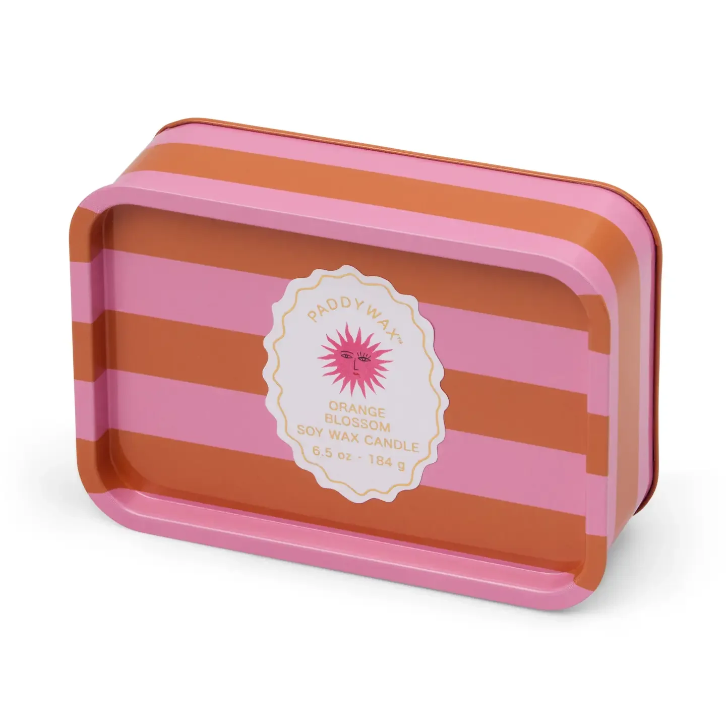 Paddywax A Dopo Sun Printed Tin Candle - Orange Blossom