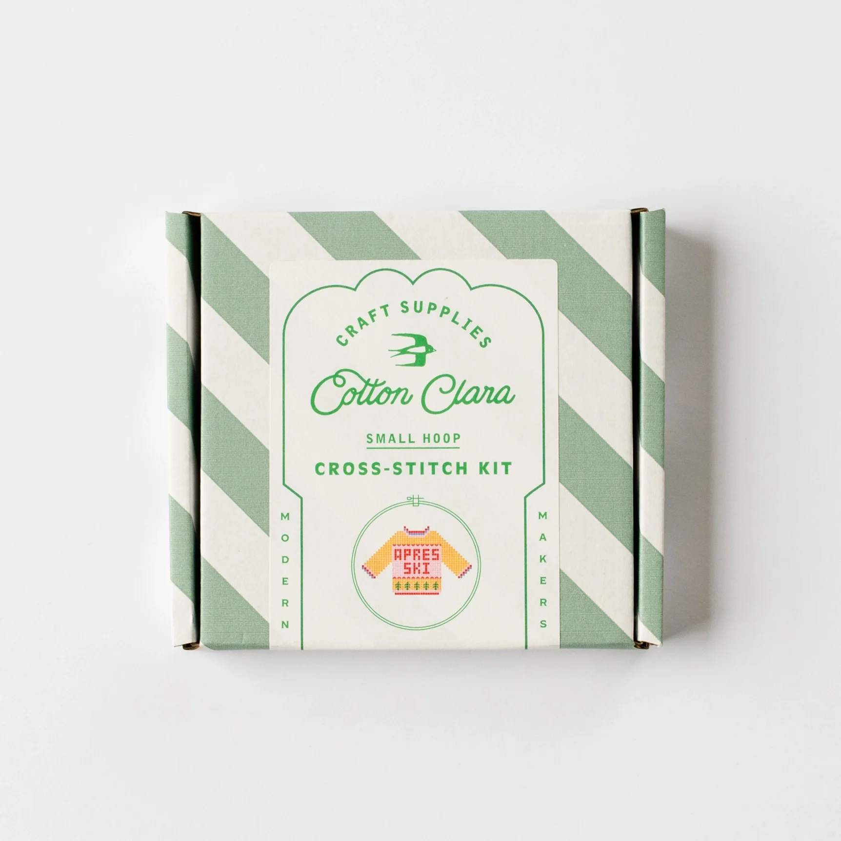 Cotton Clara Apres Ski Christmas Jumper Beginner Counted Cross Stitch Kit