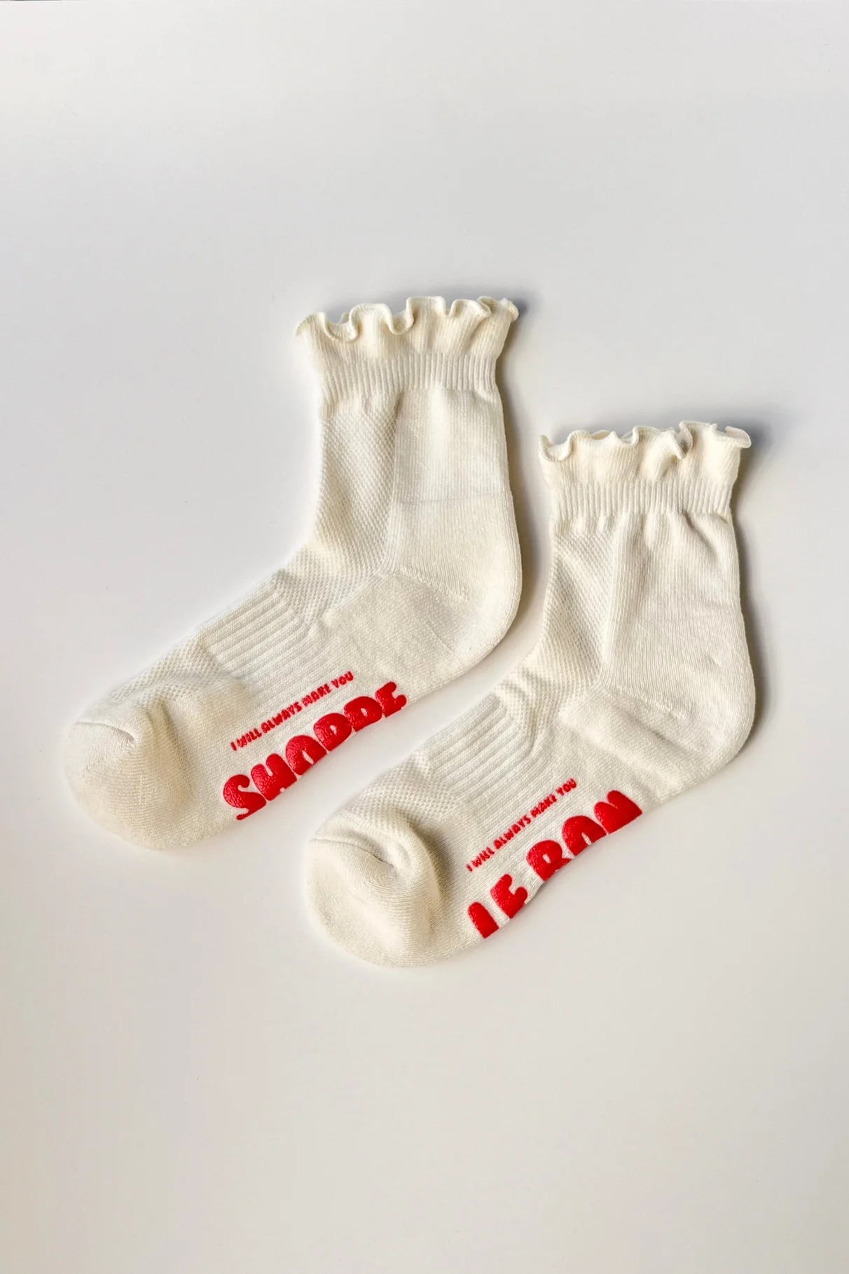 Le Bon Shoppe Ruffled Hugger Crew Socks