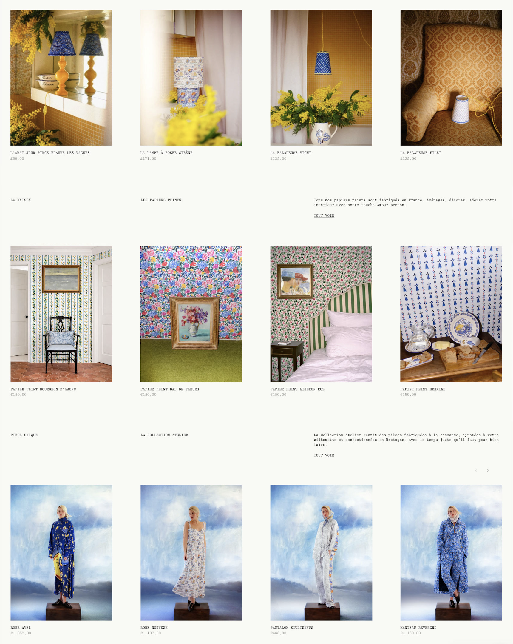 Amour Breton website