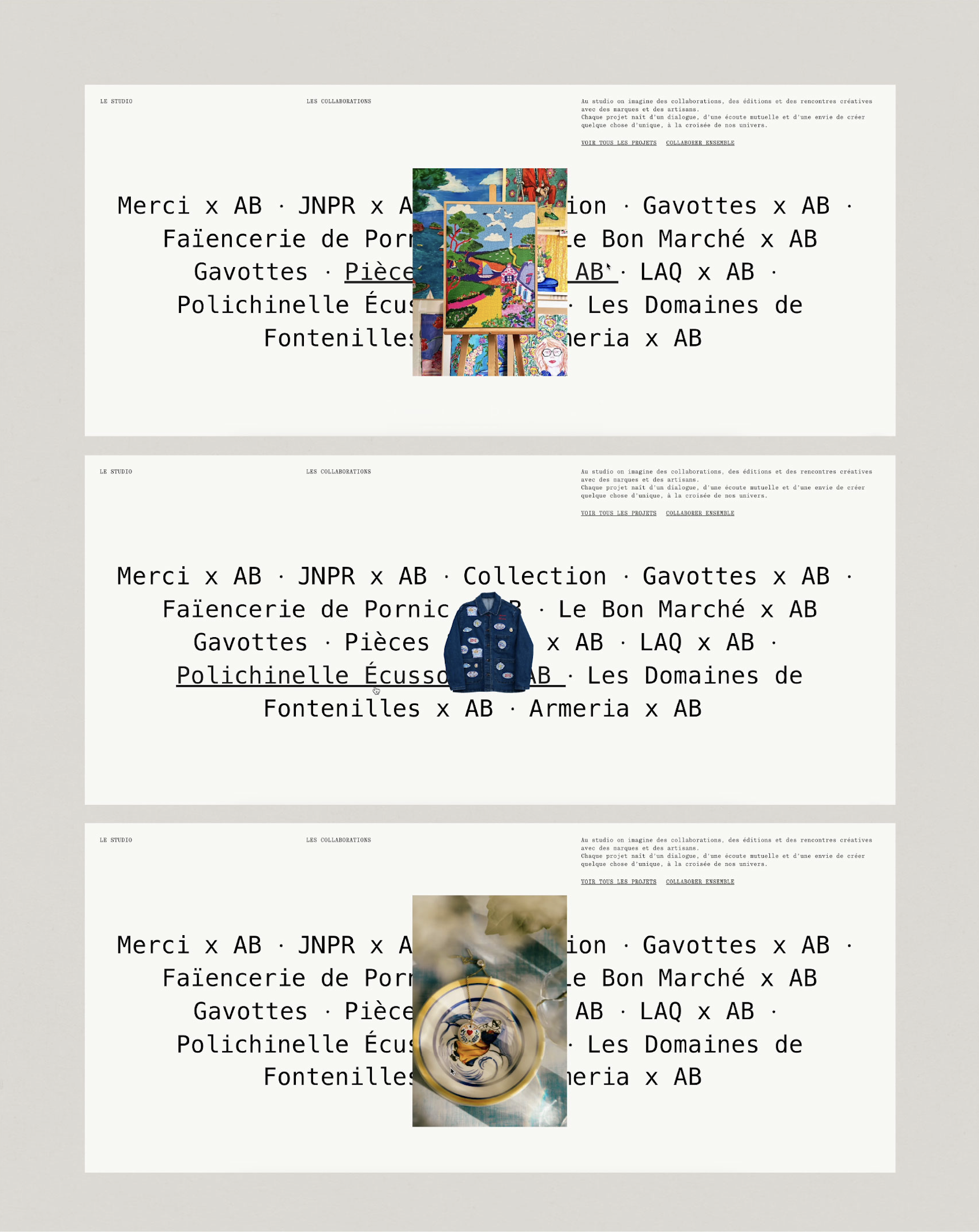 Amour Breton website animation