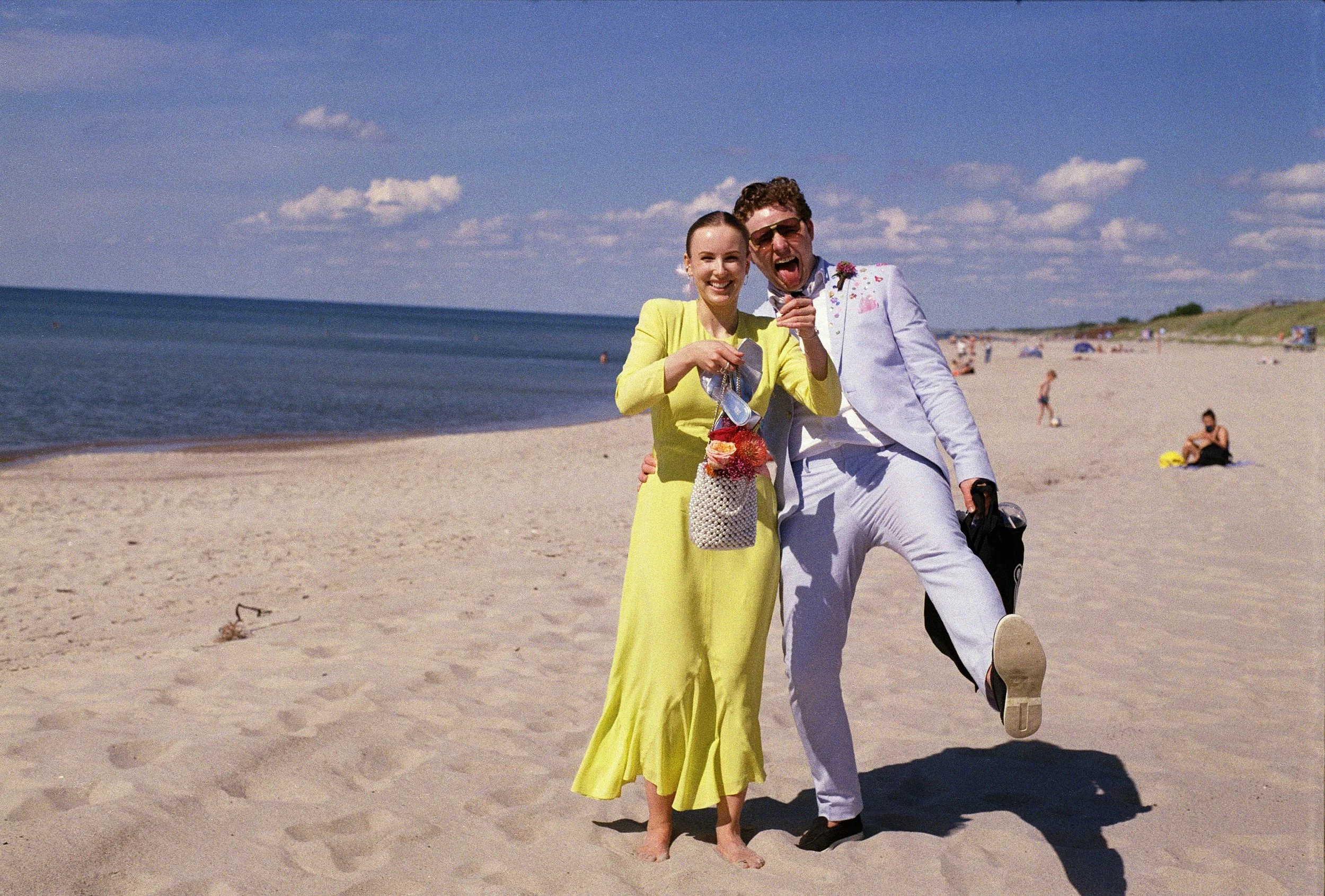 Urte & Johannes at Nida Beach, Lithuania, June 2024
