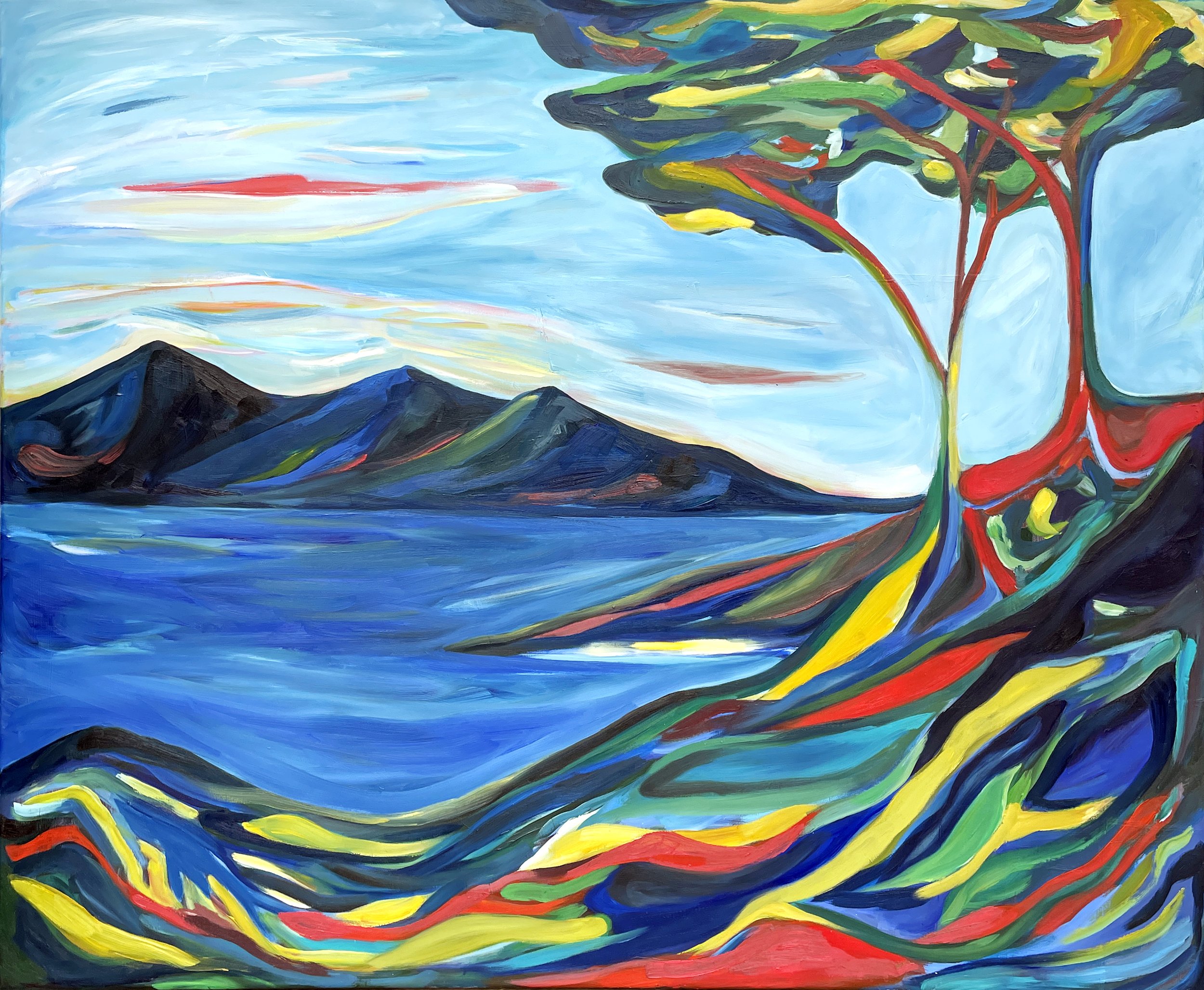 'Hvervenbukta II'
Oil on canvas, 100x80cm
2026
(sold)