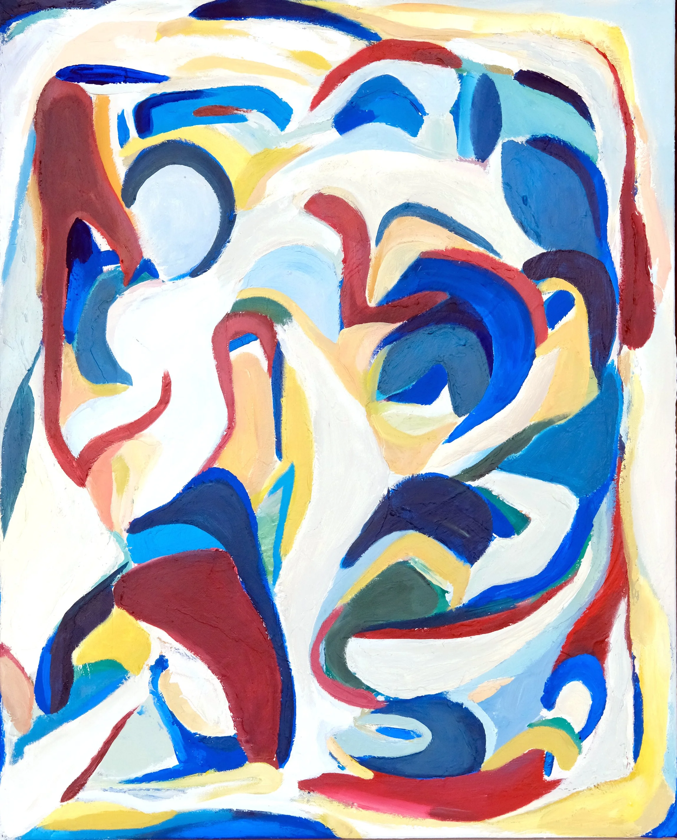 'Bordeaux'
Mixed paint on canvas, 100x80cm
2026
(sold)