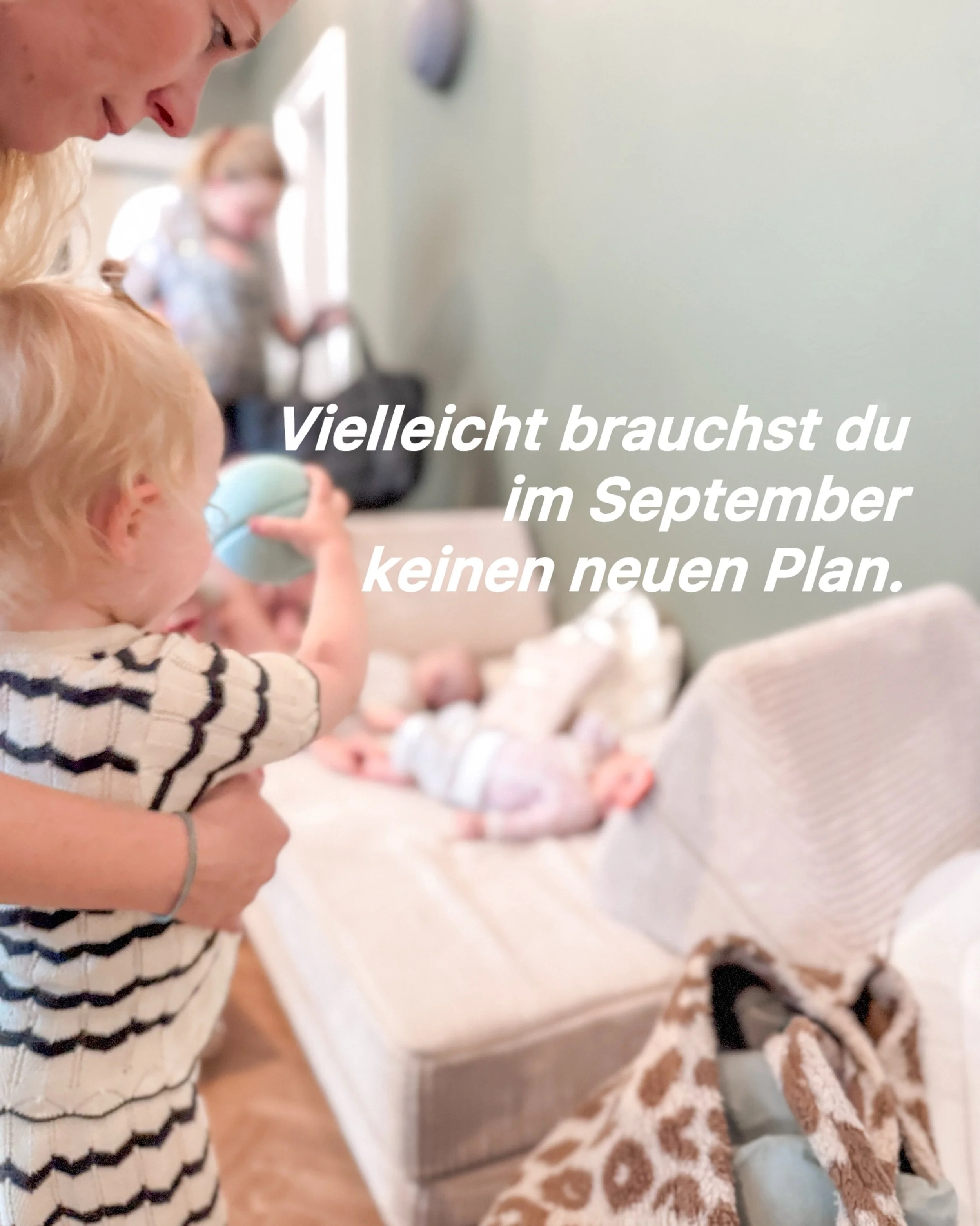 Vielleicht brauchst du im September keinen neuen Plan.

Keinen perfekt durchgetakteten Alltag.
Keine neue Routine, die ab jetzt jeden Tag funktionieren muss.

Vielleicht brauchst du einfach einen festen Termin in der Woche, der dir guttut.

Eine Stun