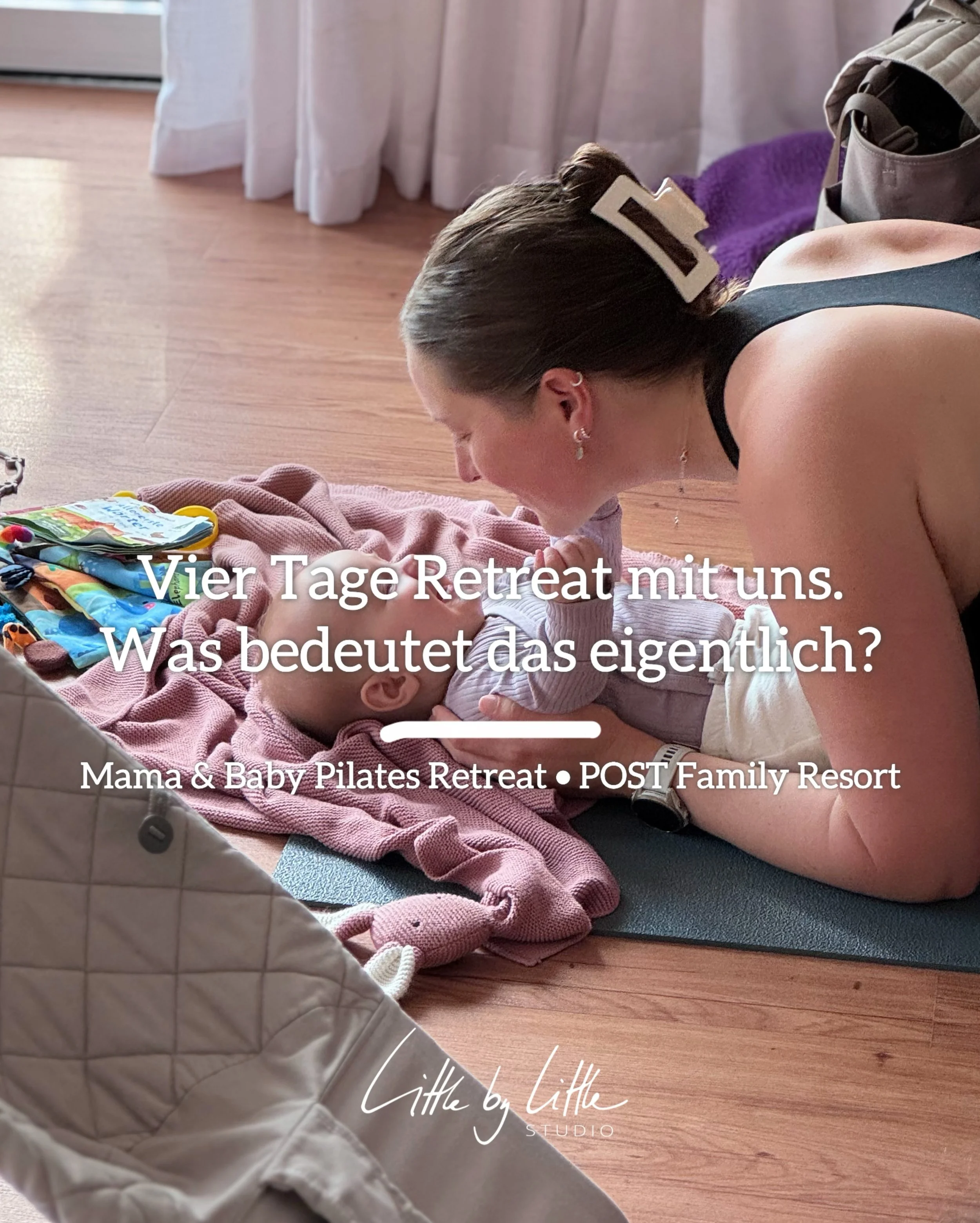 Zeit f&uuml;r dich. Mit deinem Baby. 🤍

Vier Tage Mama &amp; Baby Retreat im POST Family Resort &ndash; mit Pilates, Bewegung, Natur, gutem Essen und ganz viel Zeit f&uuml;r dich und dein Baby.

Ein Pilates Retreat f&uuml;r Mamas, das beides verbind