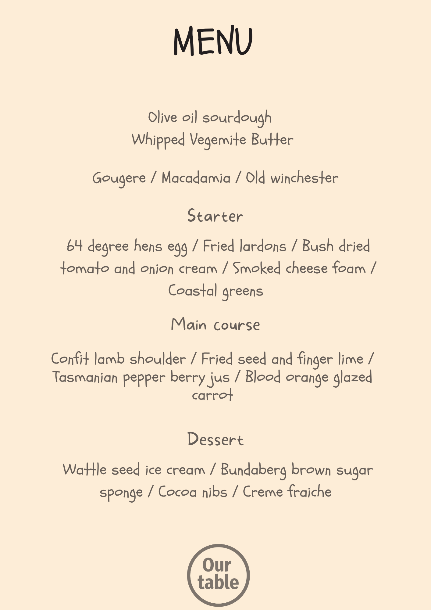 Australian menu january Alveston 2026.png