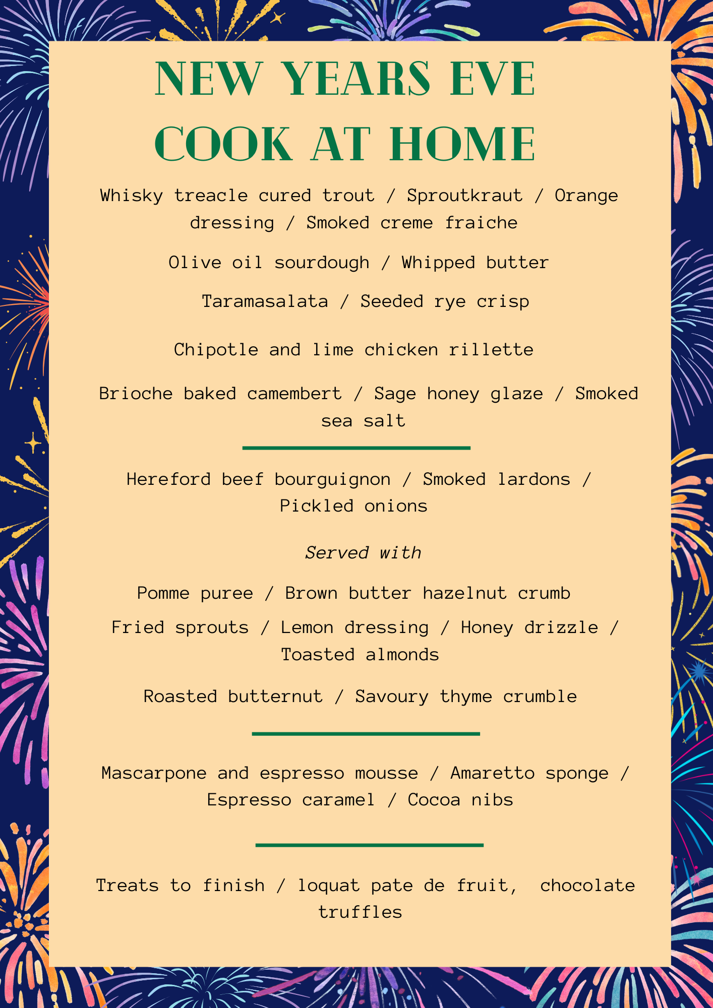 Christmas and New year home delivery 2025