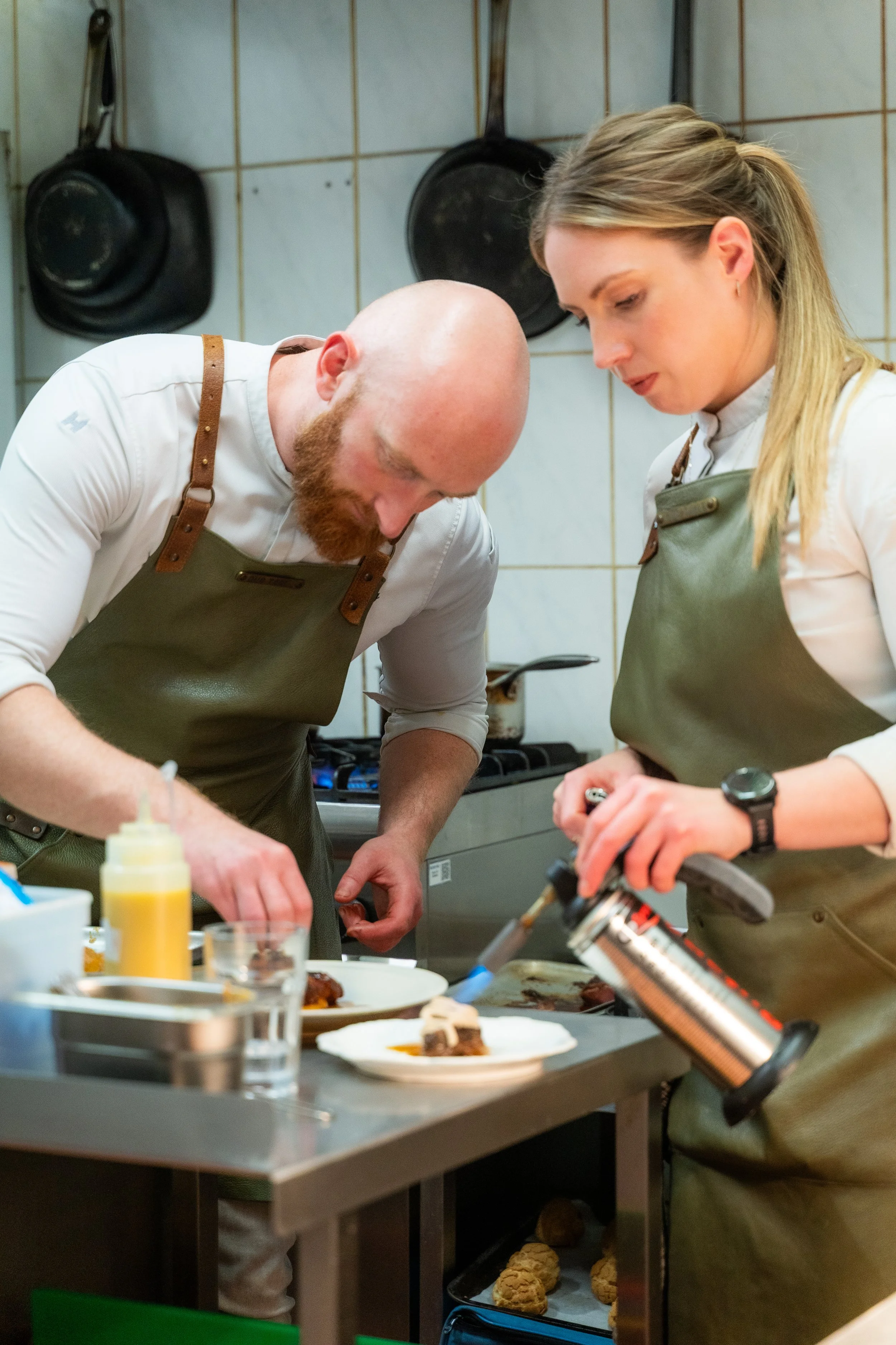 Kasae Fraser and Vincent Gatay