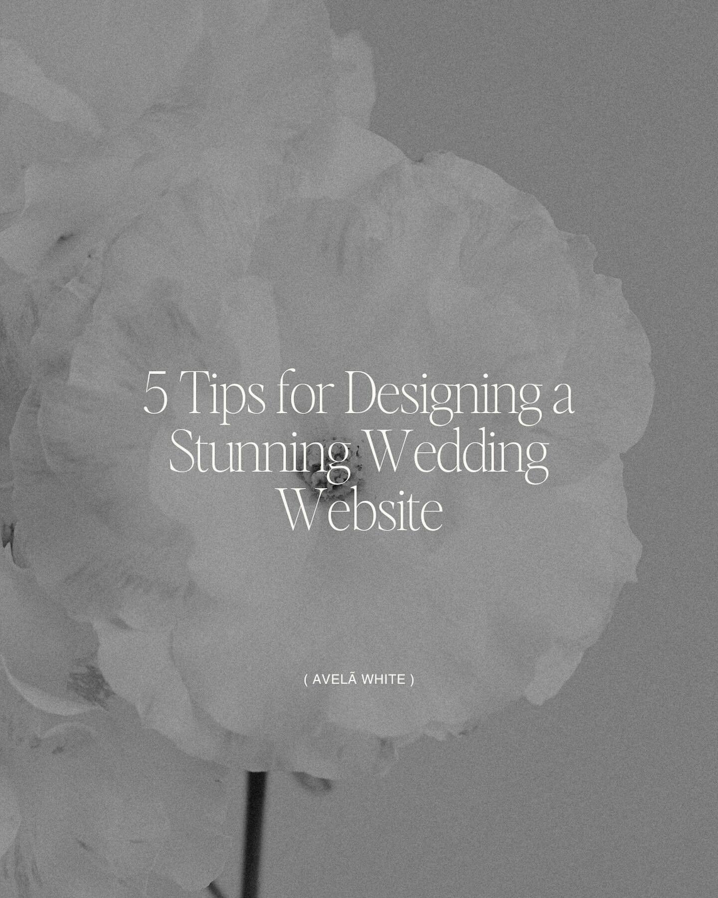 ✨ 5 Tips for Designing a Stunning Wedding Website

In today&rsquo;s modern world, your wedding website is more than just an informational hub&mdash;it&rsquo;s a reflection of your love story, style, and attention to detail. It is the first glimpse yo