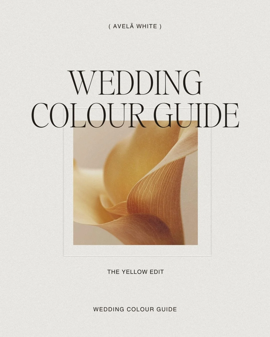 The Yellow Edit: A Warm, Joyful &amp; Sunlit Wedding Colour Guide