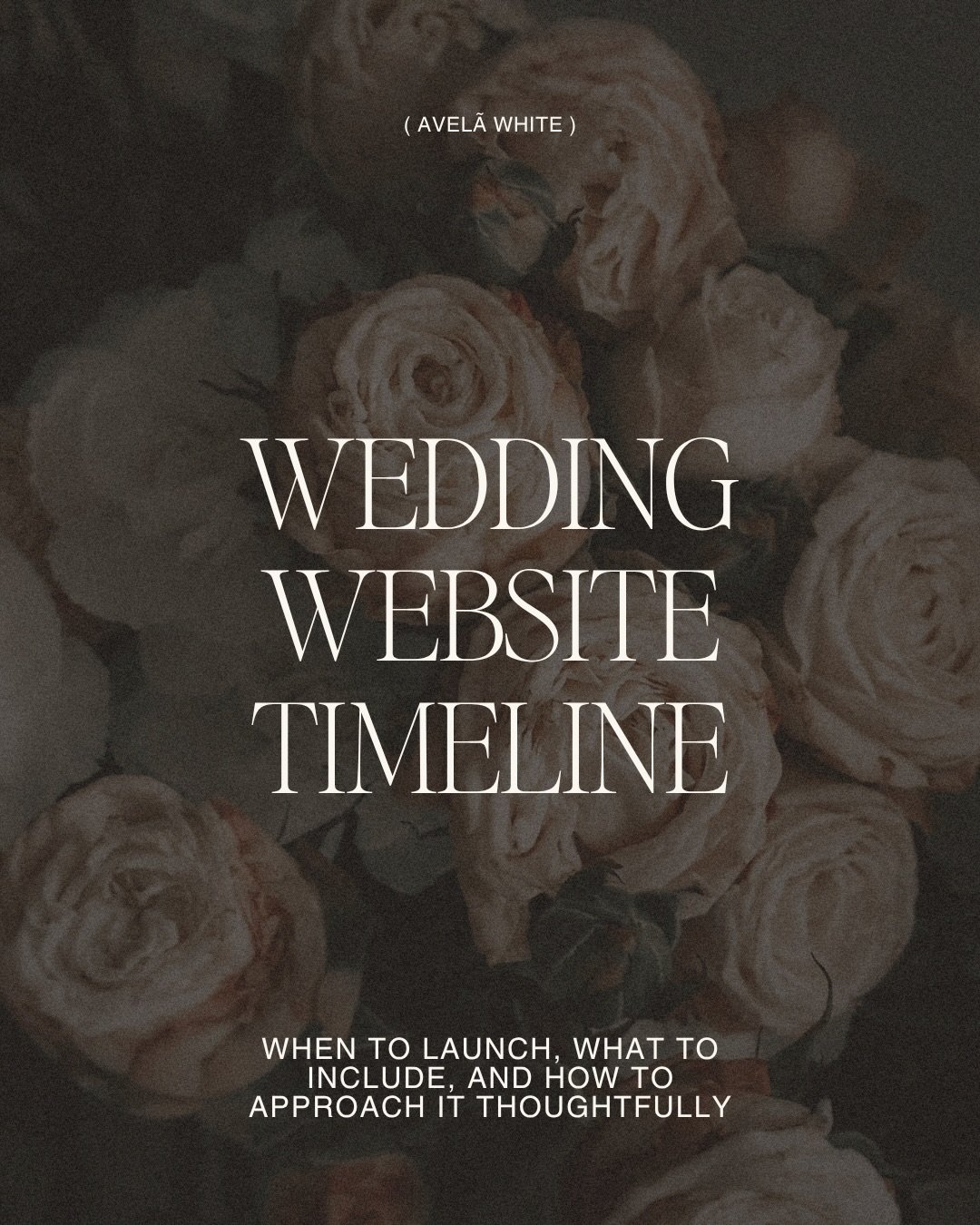 Wedding Website Timeline

Most couples think of their wedding website as something to tick off the list. Set it up, share the link, move on.

But a well-designed website doesn&rsquo;t sit still. It evolves alongside your planning &mdash; quietly work