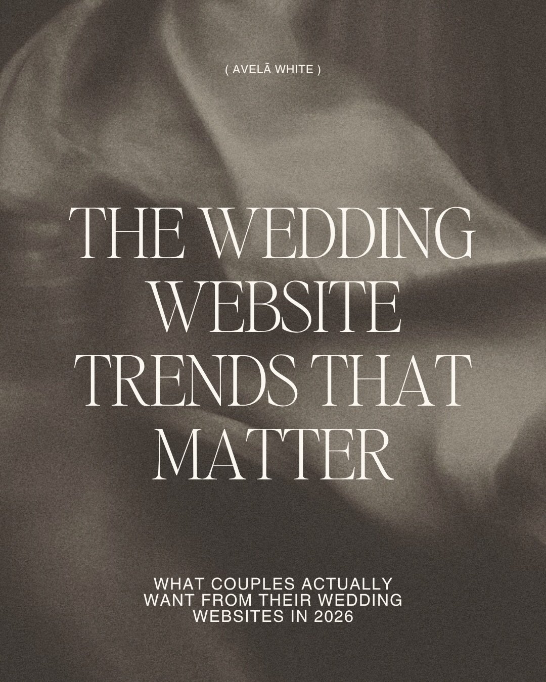 Wedding websites have changed.

Looking through our recent enquiries, couples are rarely asking us for simply &ldquo;a beautiful website&rdquo;.

They&rsquo;re asking how to manage several days of events. How to show different information to differen