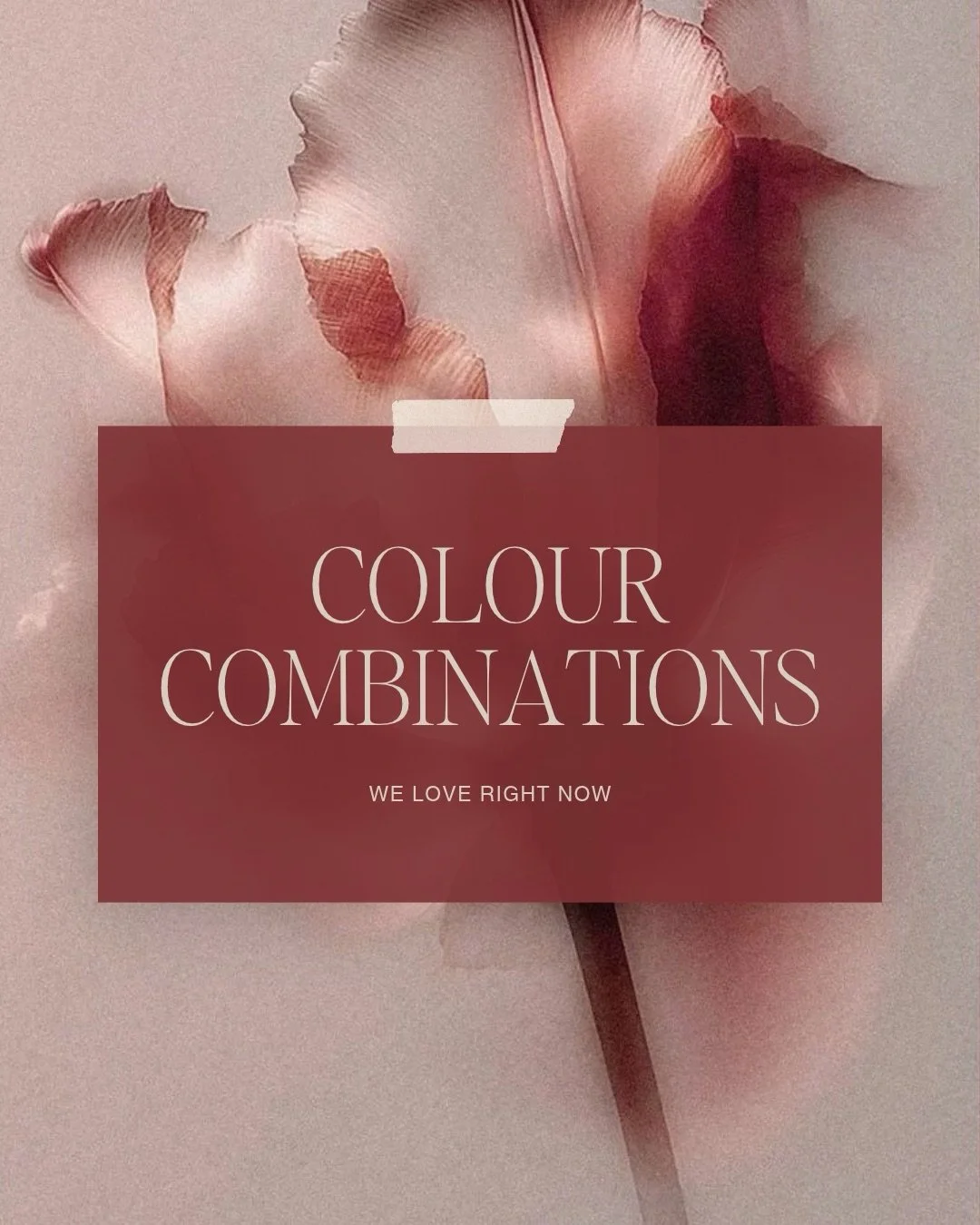 Colour has a way of making us feel something before we even understand why.

Some combinations feel nostalgic and familiar. Others are bold, playful or quietly romantic. Burgundy with butter yellow brings warmth and richness, while chocolate brown wi