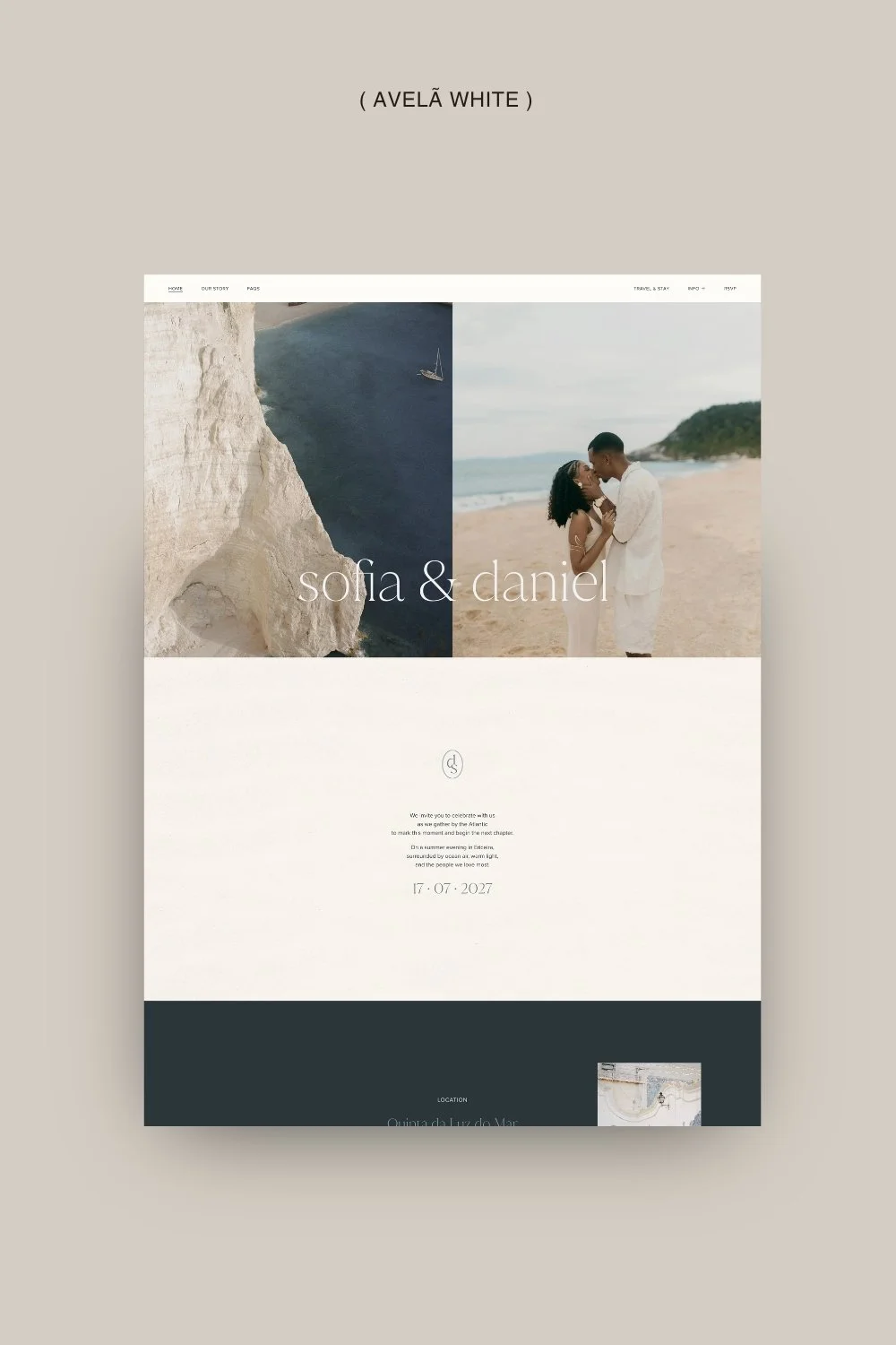 luxury wedding website cost | Avelã White