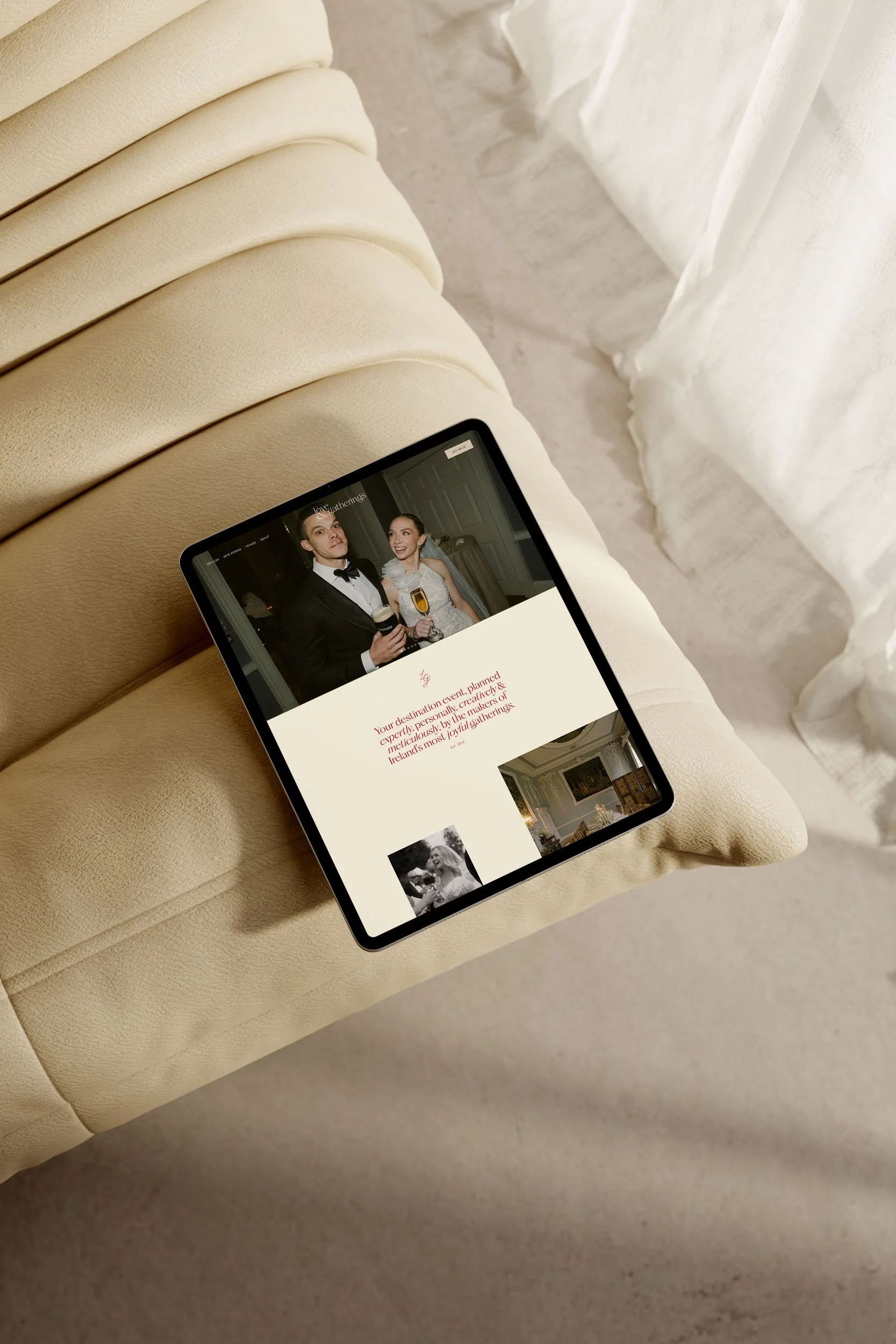 Wedding Planner Rebrand & Squarespace Website Design — Love & Gatherings | Avelã White