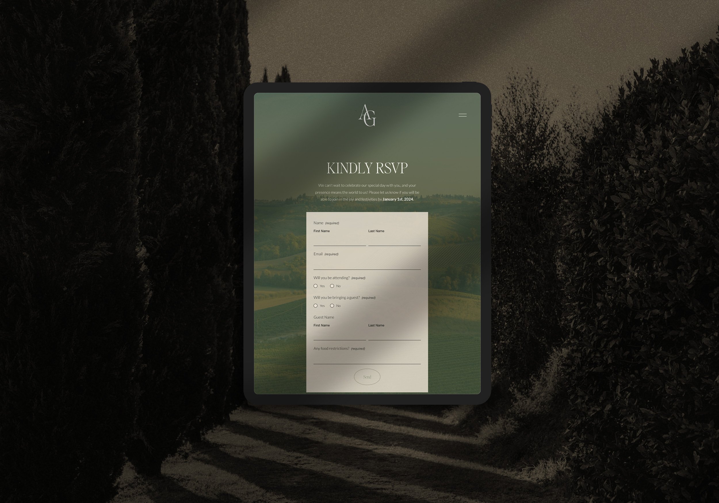 digital wedding RSVP etiquette | Avelã White