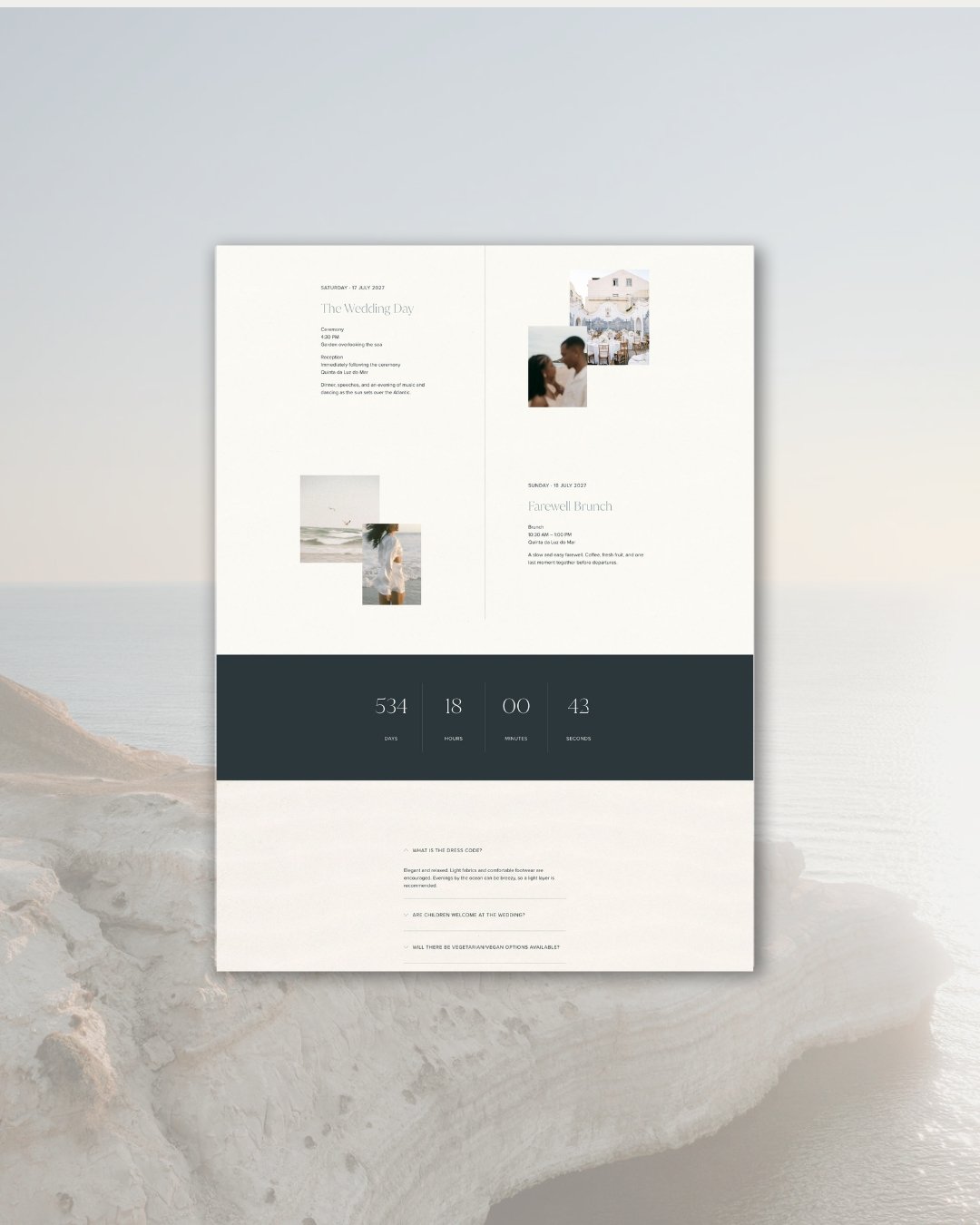 Portugal destination wedding website