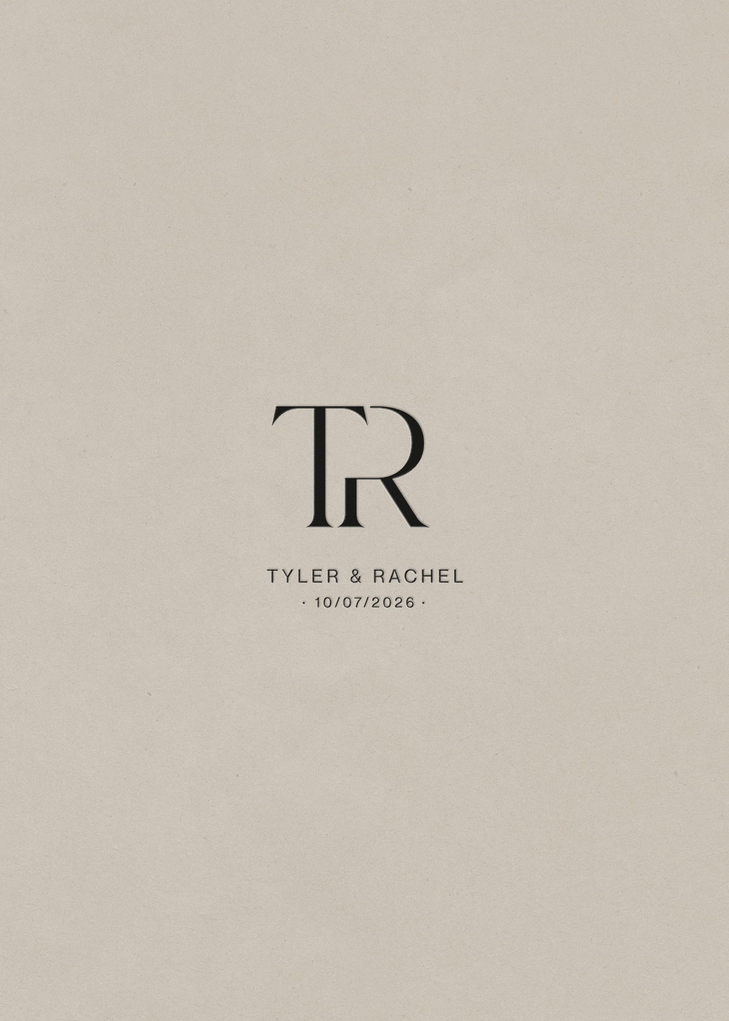 sophisticated wedding monogram design