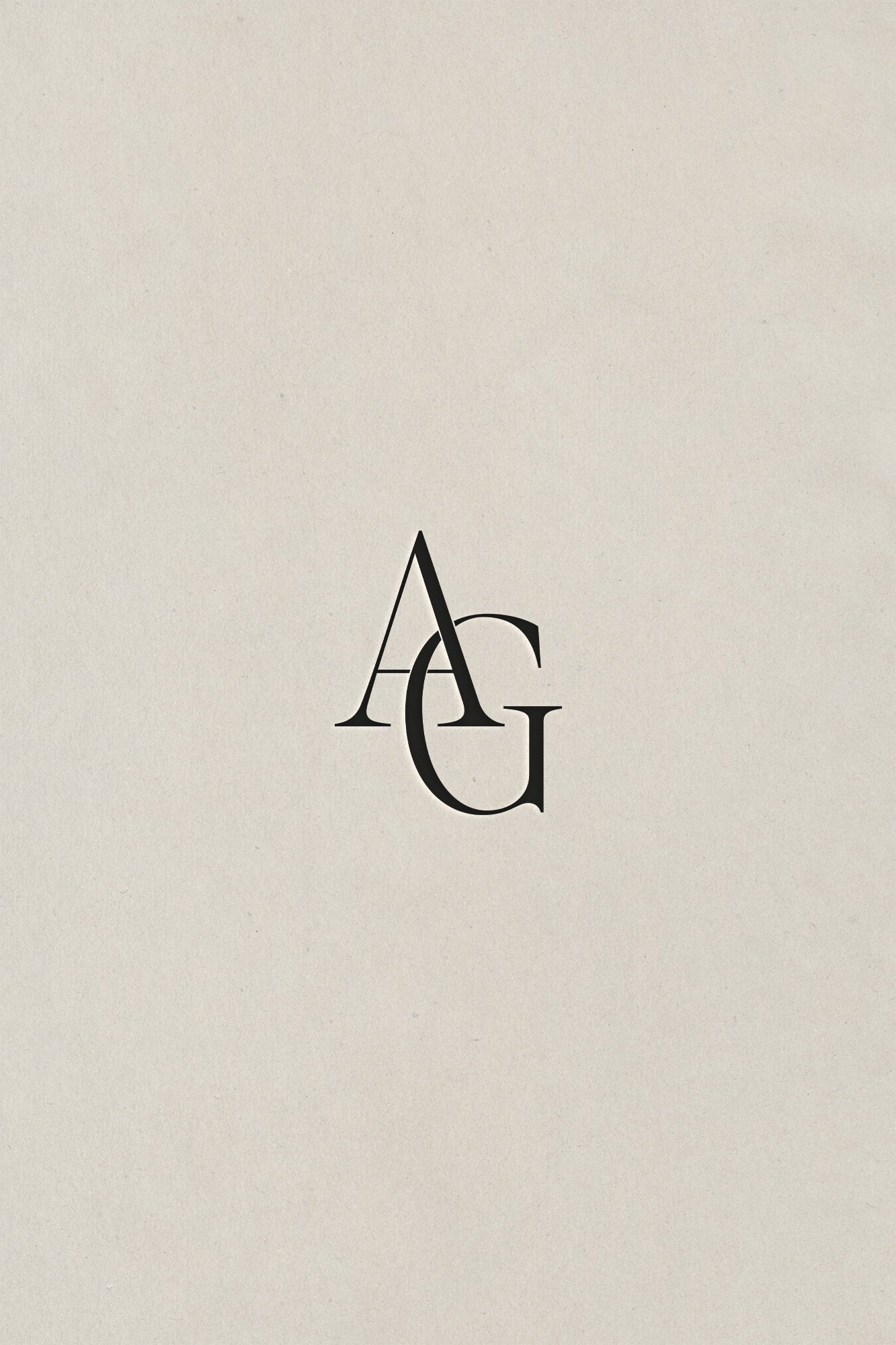 classic wedding monogram
