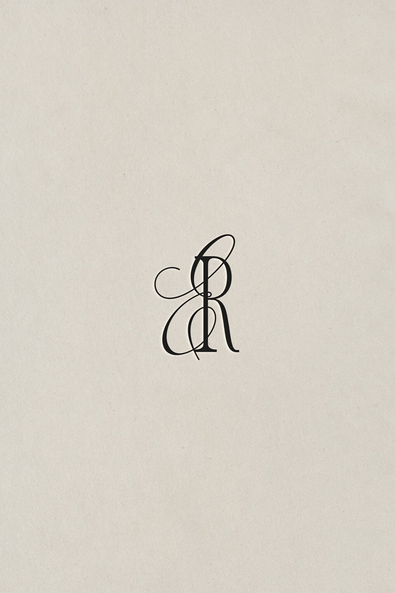 modern serif monogram design