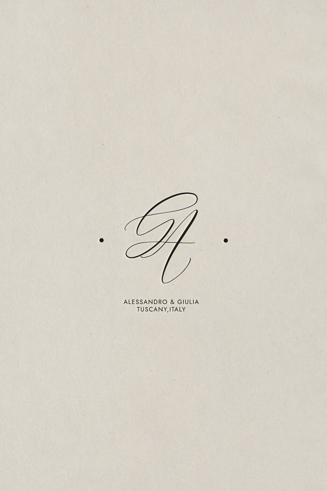 elegant couple monogram design