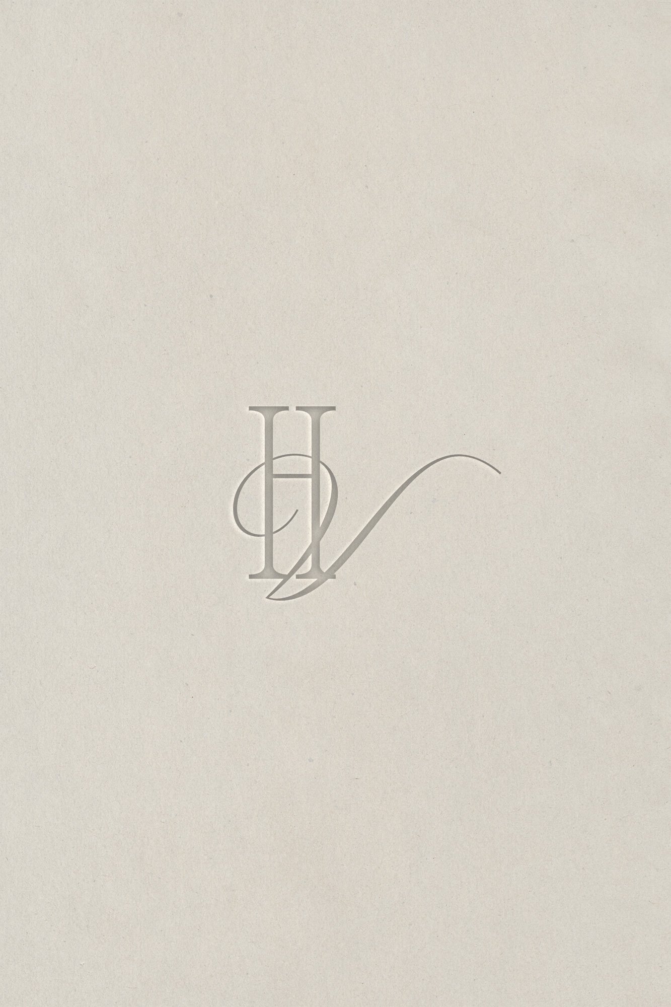 modern serif monogram design