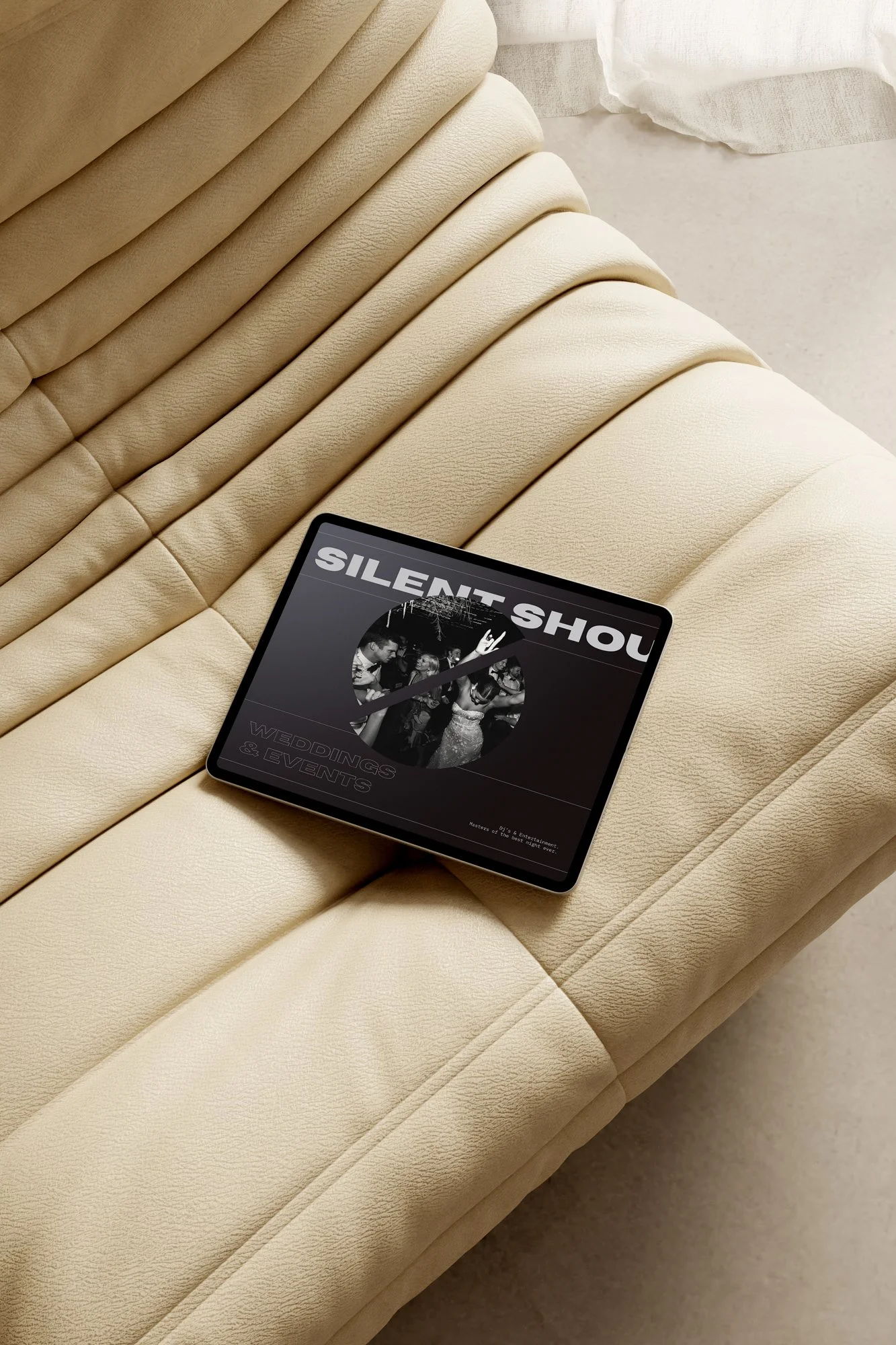 luxury wedding DJ website design