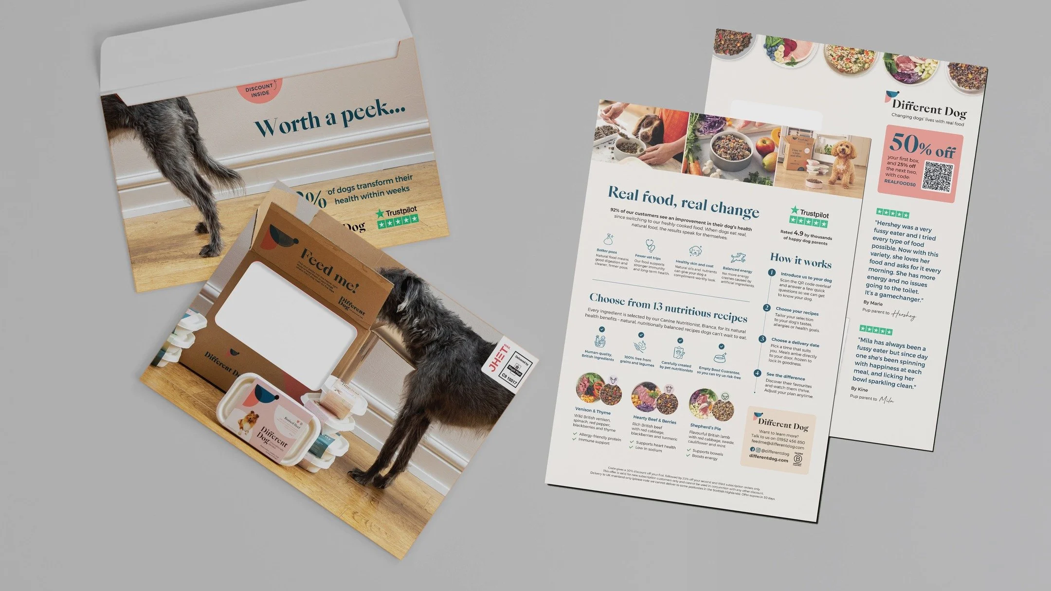Bringing brand personality straight to the doormat 🐾📬

We partnered once again with @differentdog on their latest direct mail campaign, proving there really are no limits to what the most trusted format in marketing can do. 💌

This one was about m