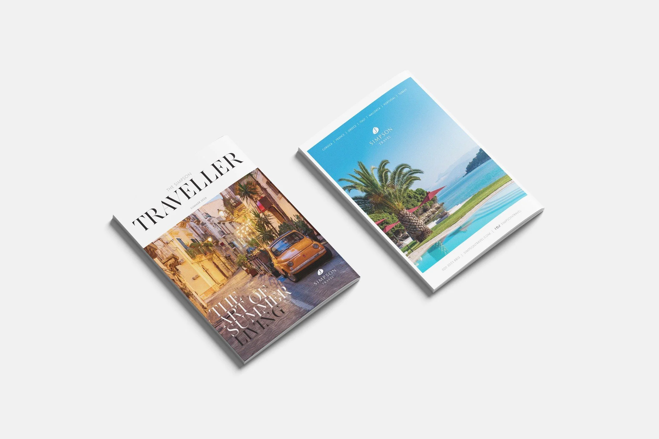 The Traveller is back 🌅

Year two working alongside @simpsontravel , refining and reimagining their 2026 summer brochure. 🏝️

This isn&rsquo;t just print, it&rsquo;s a slower, more deliberate brand experience. Built to sit on a coffee table, picked