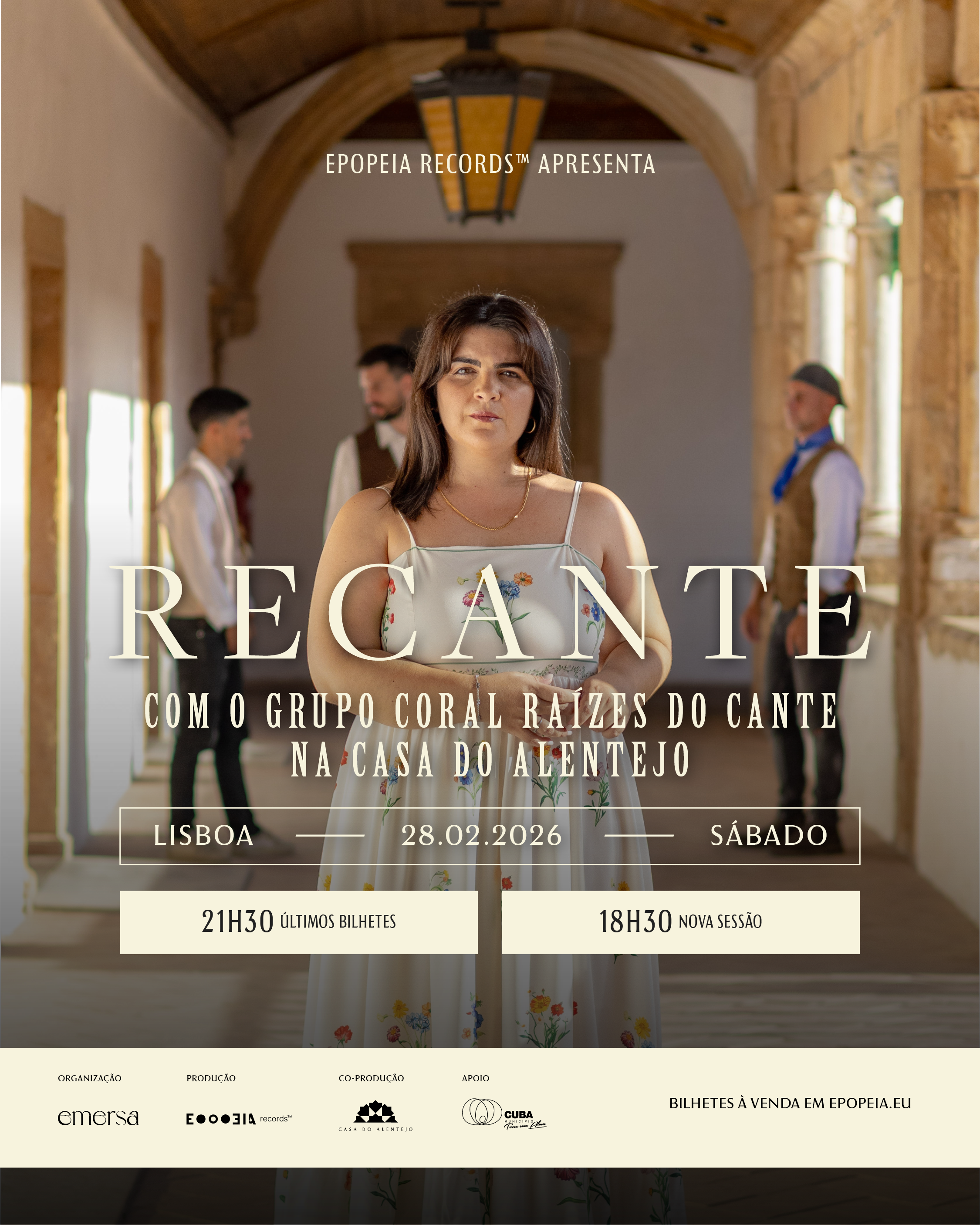Recante com Raízes do Cante | Lisboa | Casa do Alentejo | 28 Fev 26