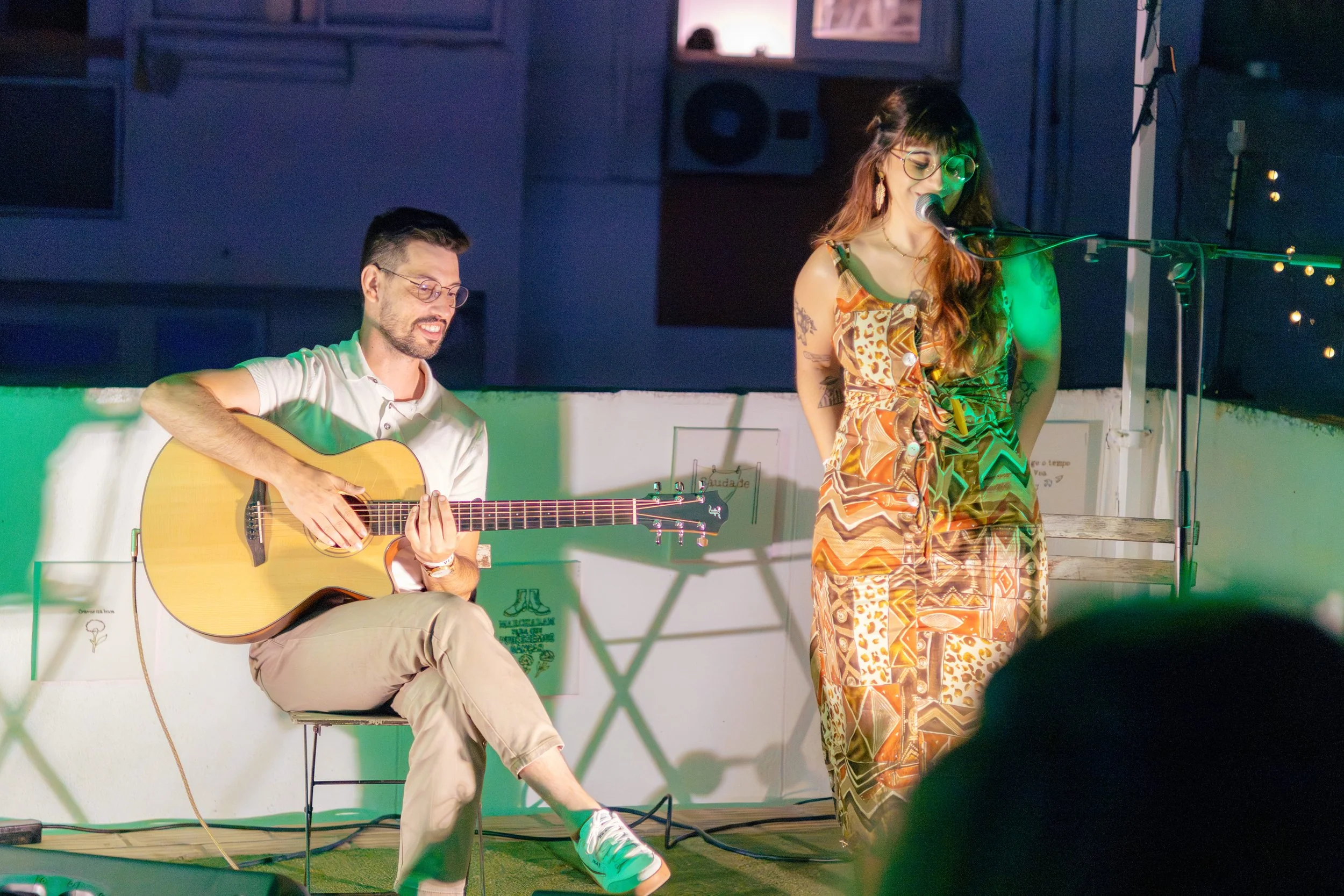 Ana Tereza em concerto acompanhada por Alfaro no Festival Açoteia em Faro em 2025