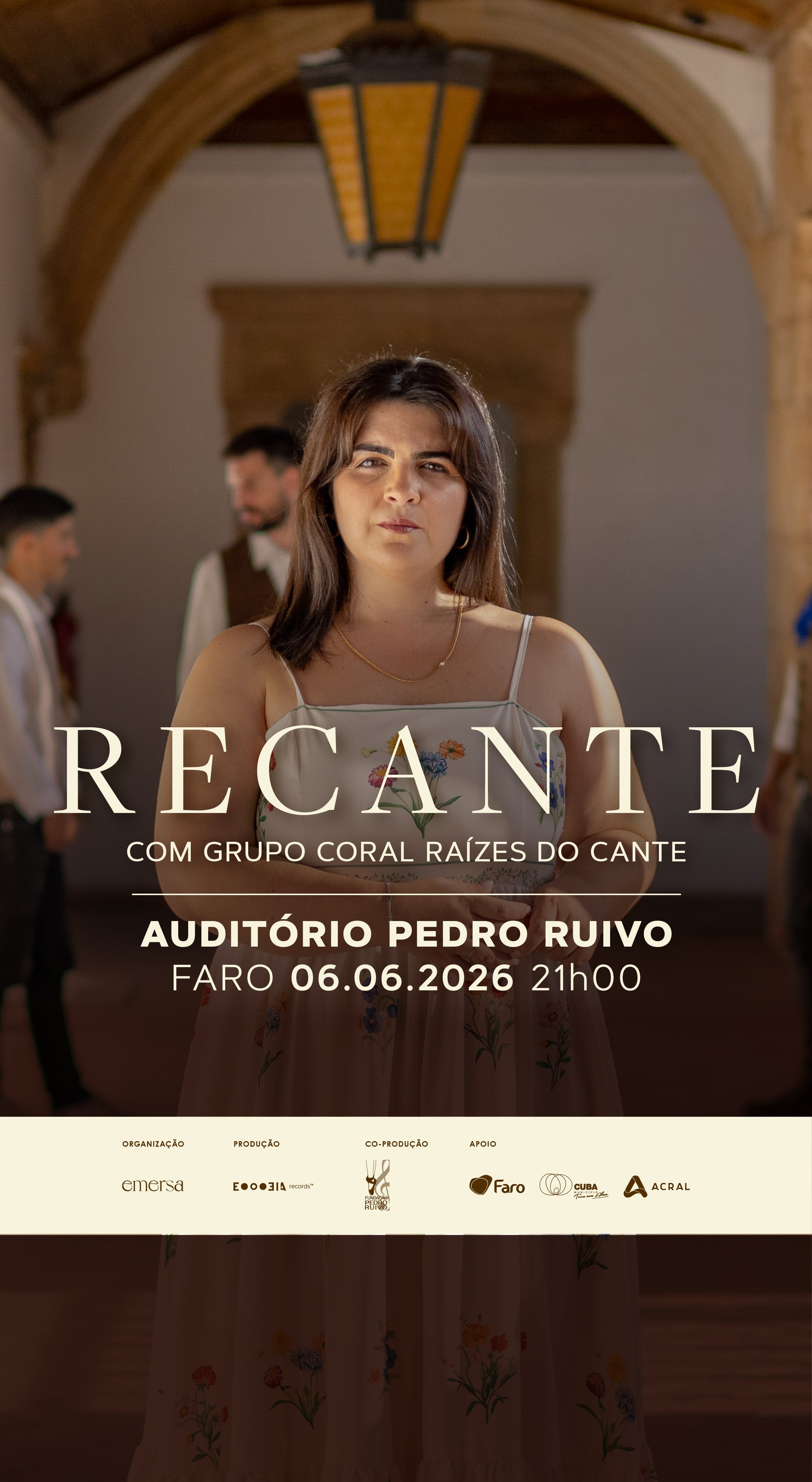 Recante com Raízes do Cante | Auditório Pedro Ruivo | Faro | 06 Jun 2026